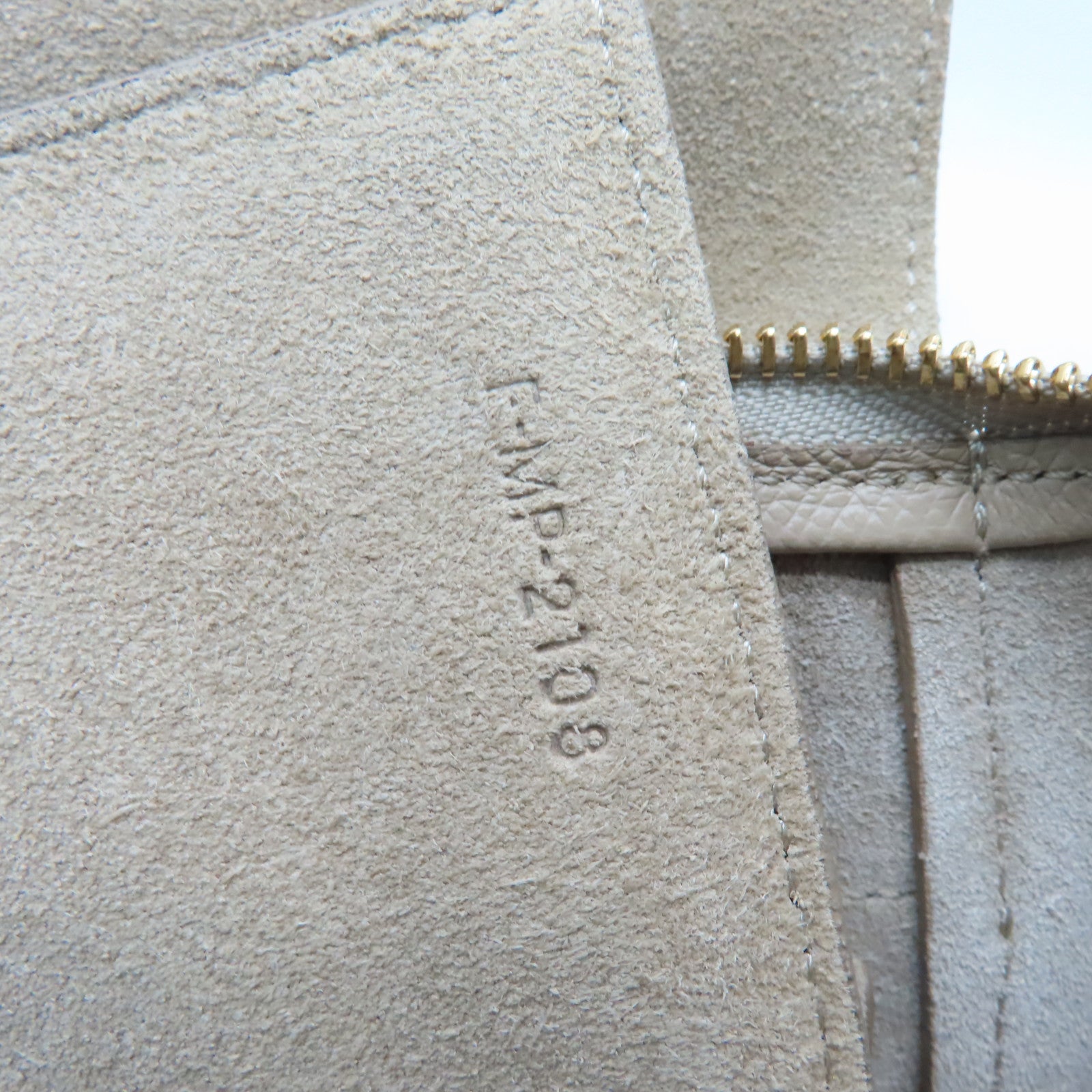 CELINE 牛皮皮革Belt Bag金扣手挽肩背兩用袋米色