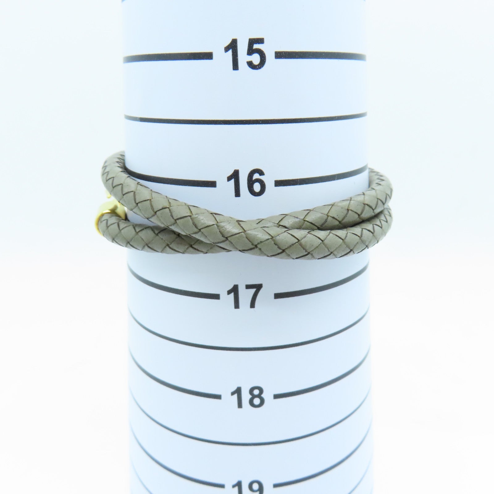 HERMES Swift Leather Jumbo H Bracelet Bracelet Etain Gray/Gold