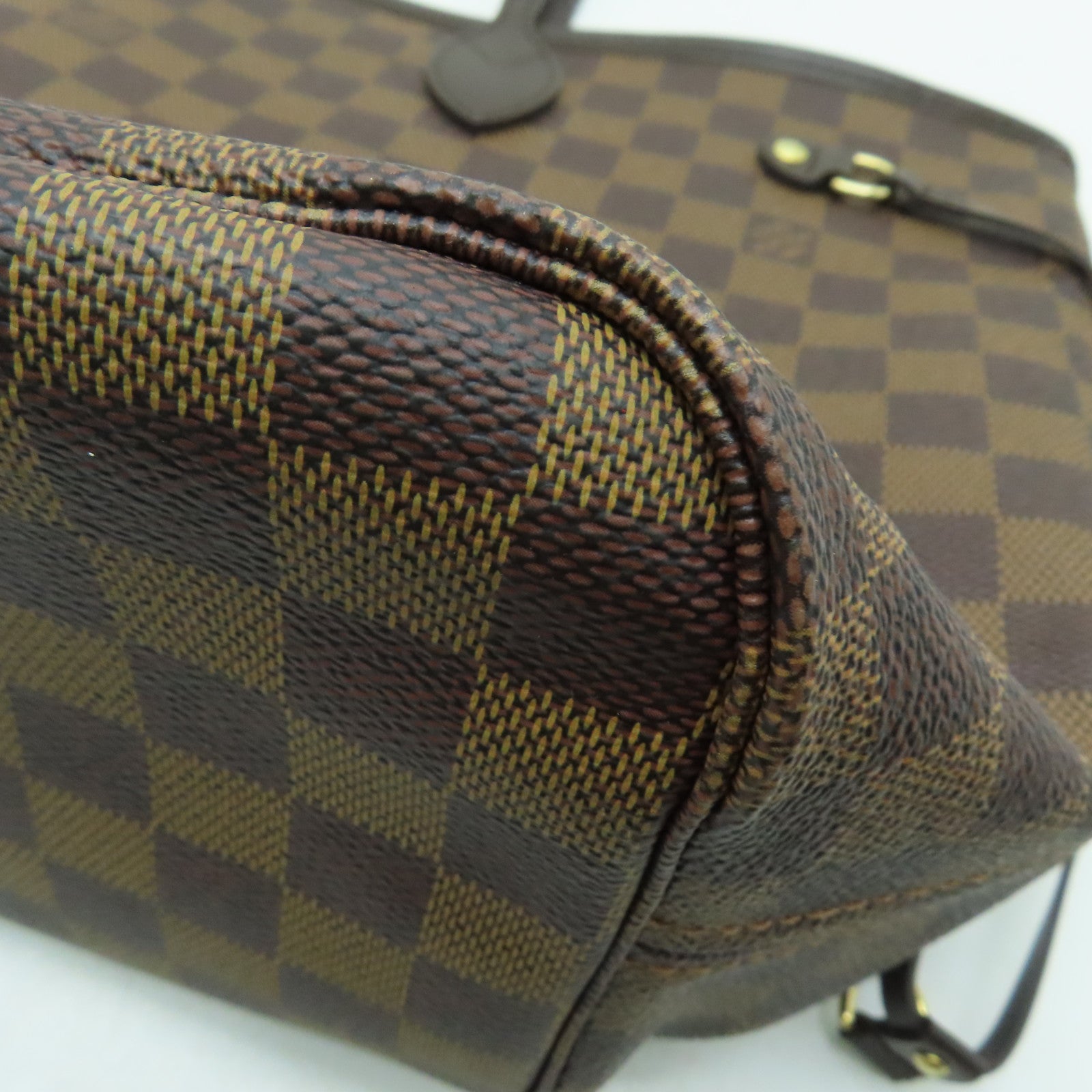 LOUIS VUITTON Damier Neverfull MM手挽袋/肩背袋啡色
