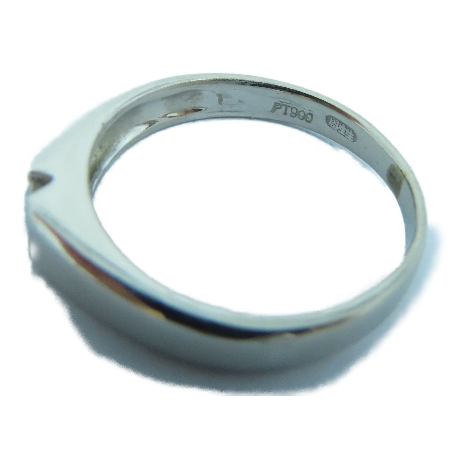 JEWELRY PT900 Platinum Diamond Ring US#5