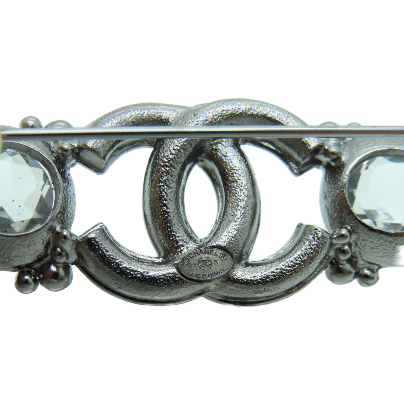 CHANEL 金属Brooch银扣胸针银色