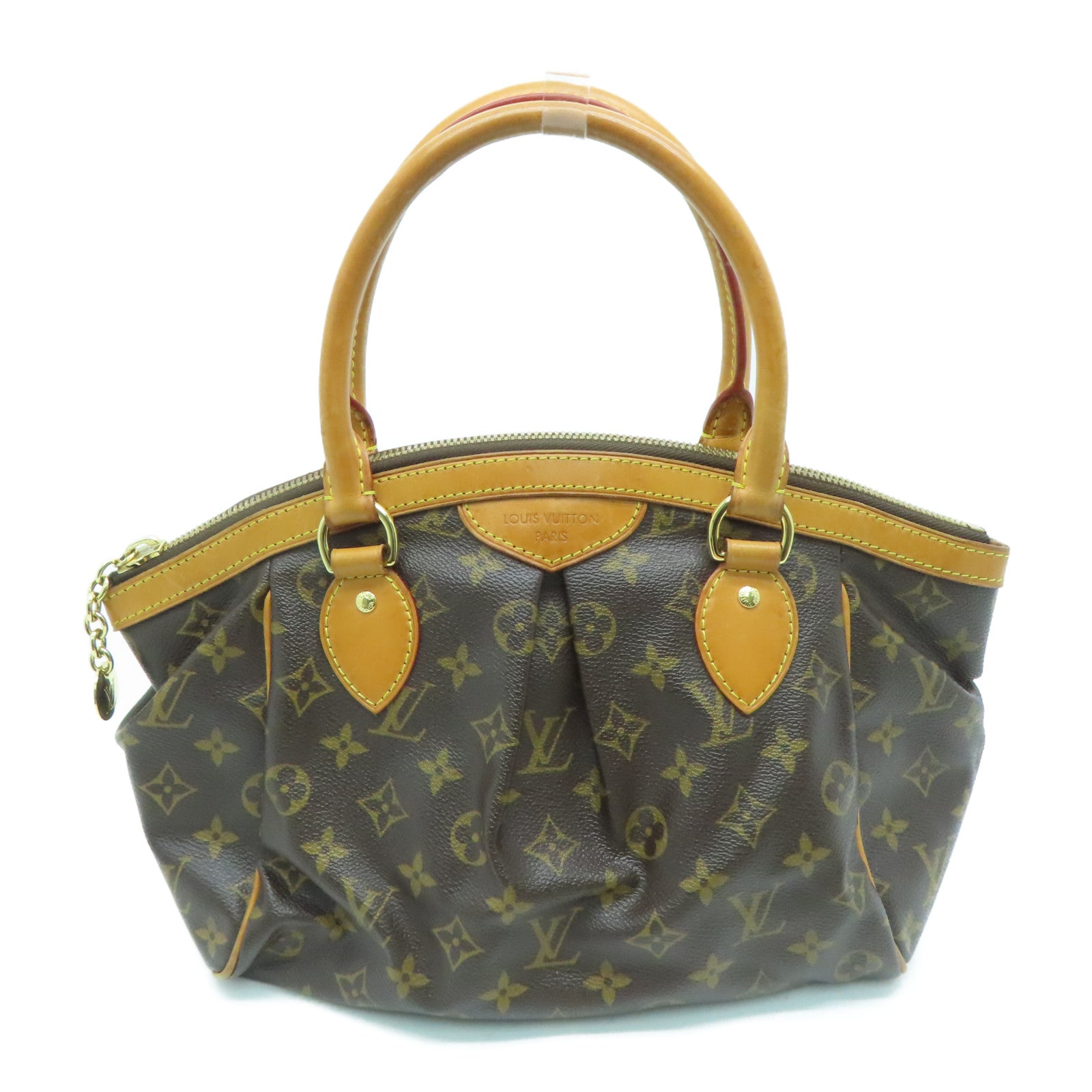 LOUIS VUITTON 【激减优惠】Monogram Tivoli PM金扣手挽袋啡色