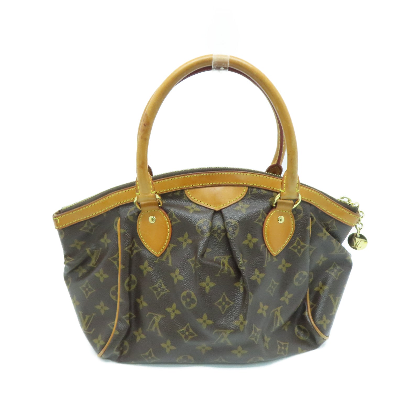 LOUIS VUITTON 【激减优惠】Monogram Tivoli PM金扣手挽袋啡色