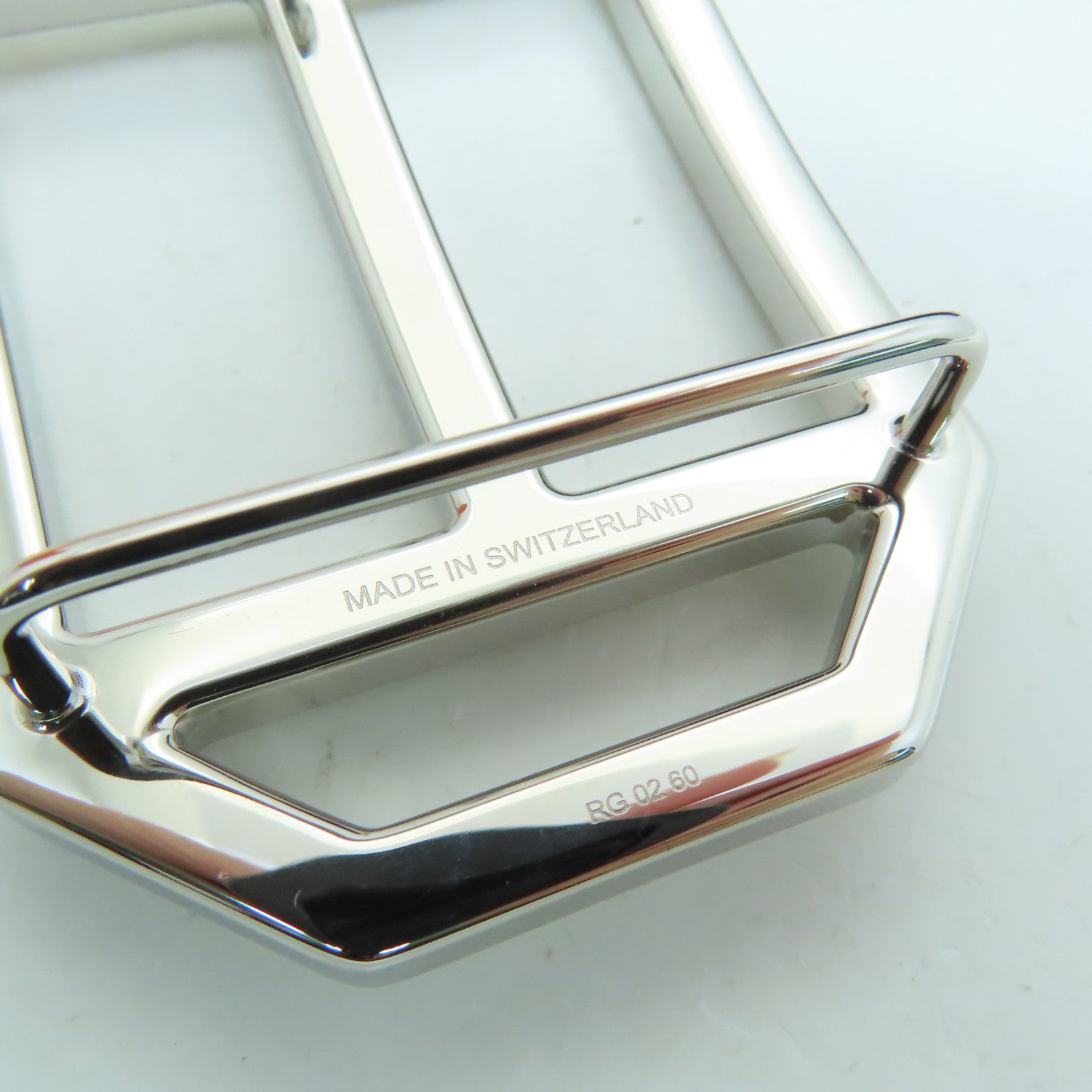 HERMES 【激減優惠】Togo皮革Belt銀扣皮革帶黑色深夜藍色