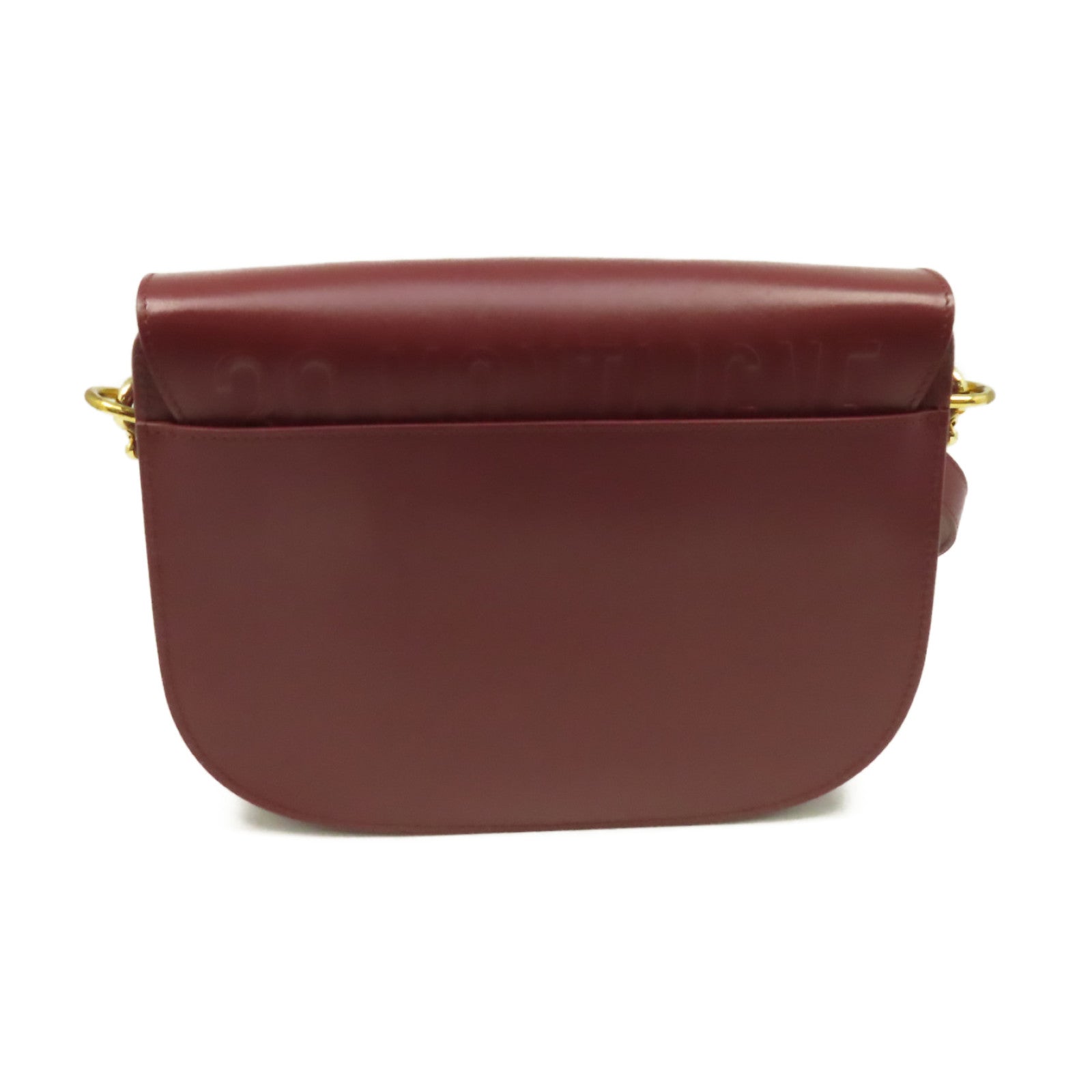 Dior 牛皮皮革Bobby Shoulder Bag金扣肩背袋酒紅色