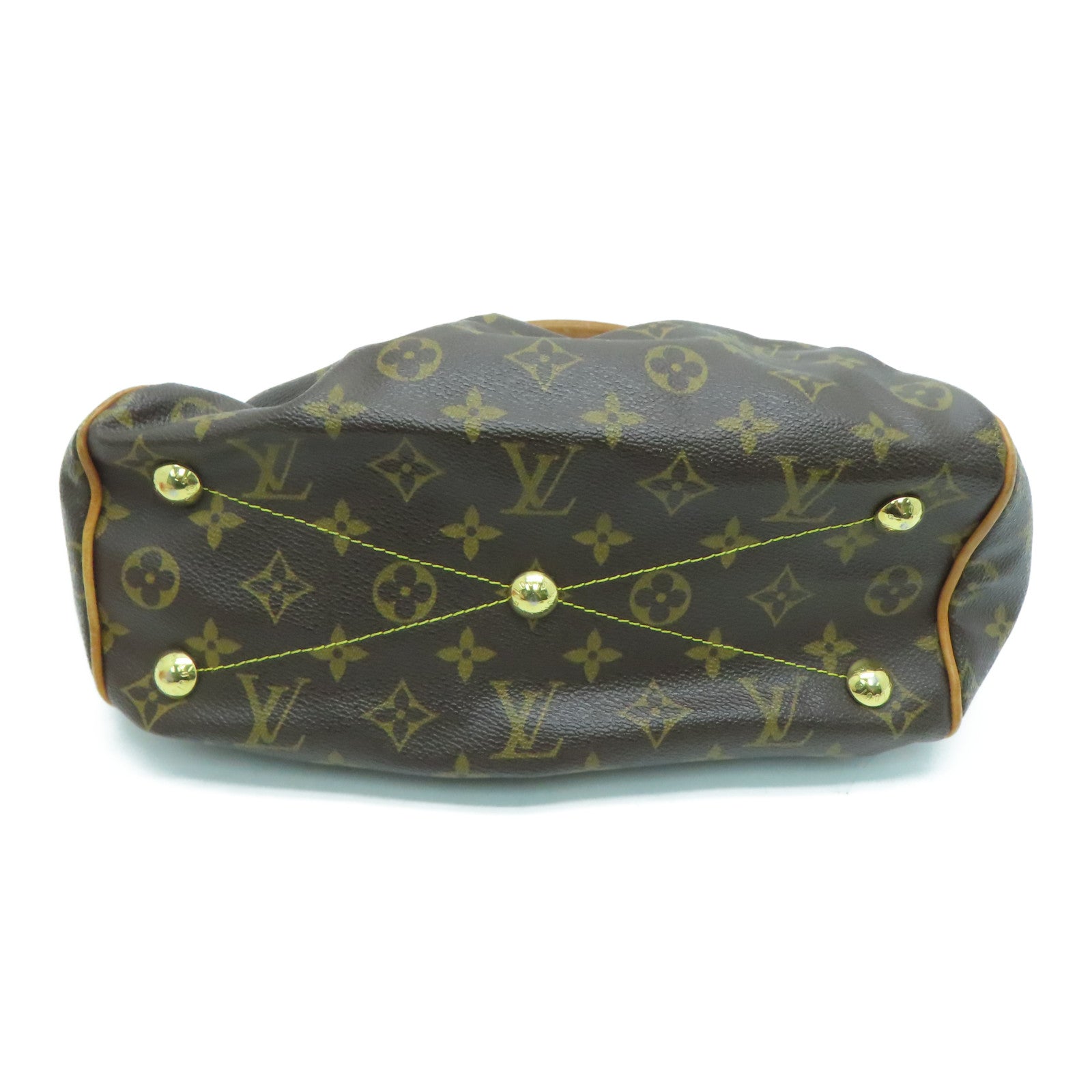 LOUIS VUITTON 【激减优惠】Monogram Tivoli PM金扣手挽袋啡色