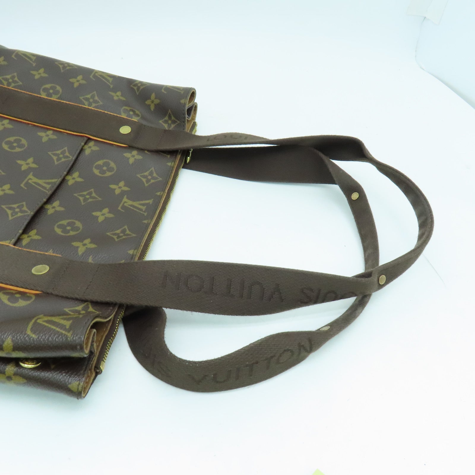 LOUIS VUITTON Monogram Cabas Beaubourg Handbag / Shoulder Bag Brown