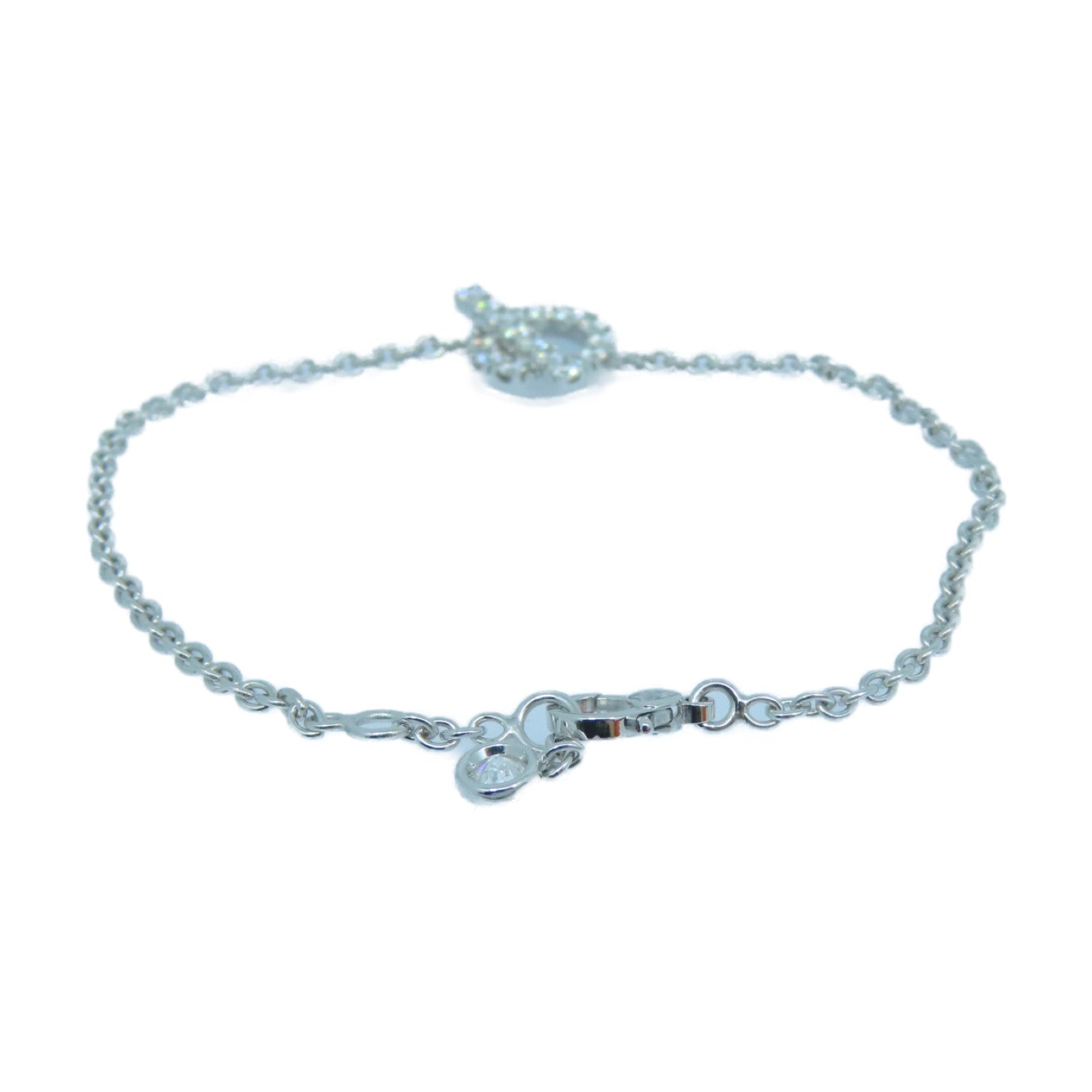 HERMES 18K白金Finesse Bracelet 0.55ct钻石手链