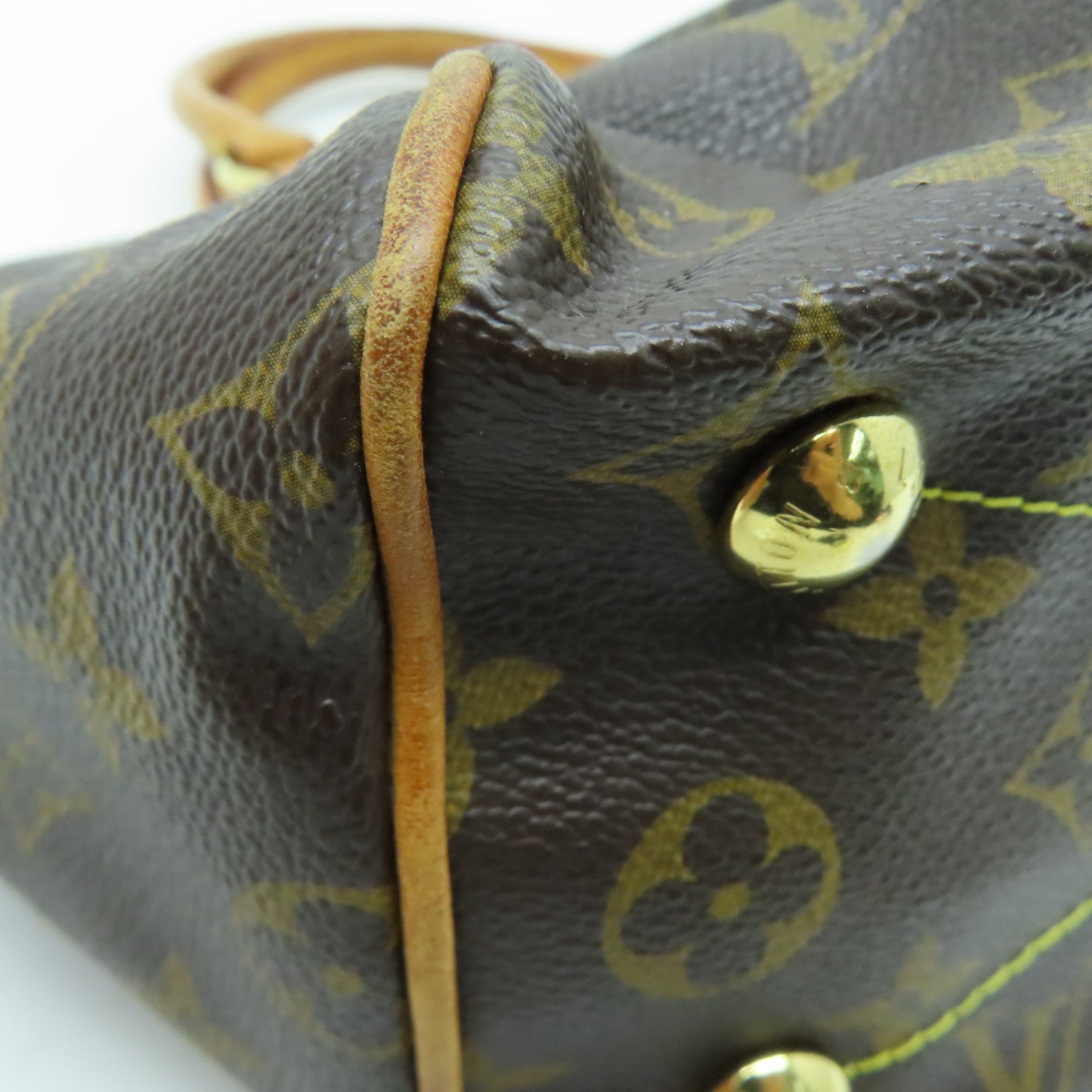 LOUIS VUITTON 【激减优惠】Monogram Tivoli PM金扣手挽袋啡色
