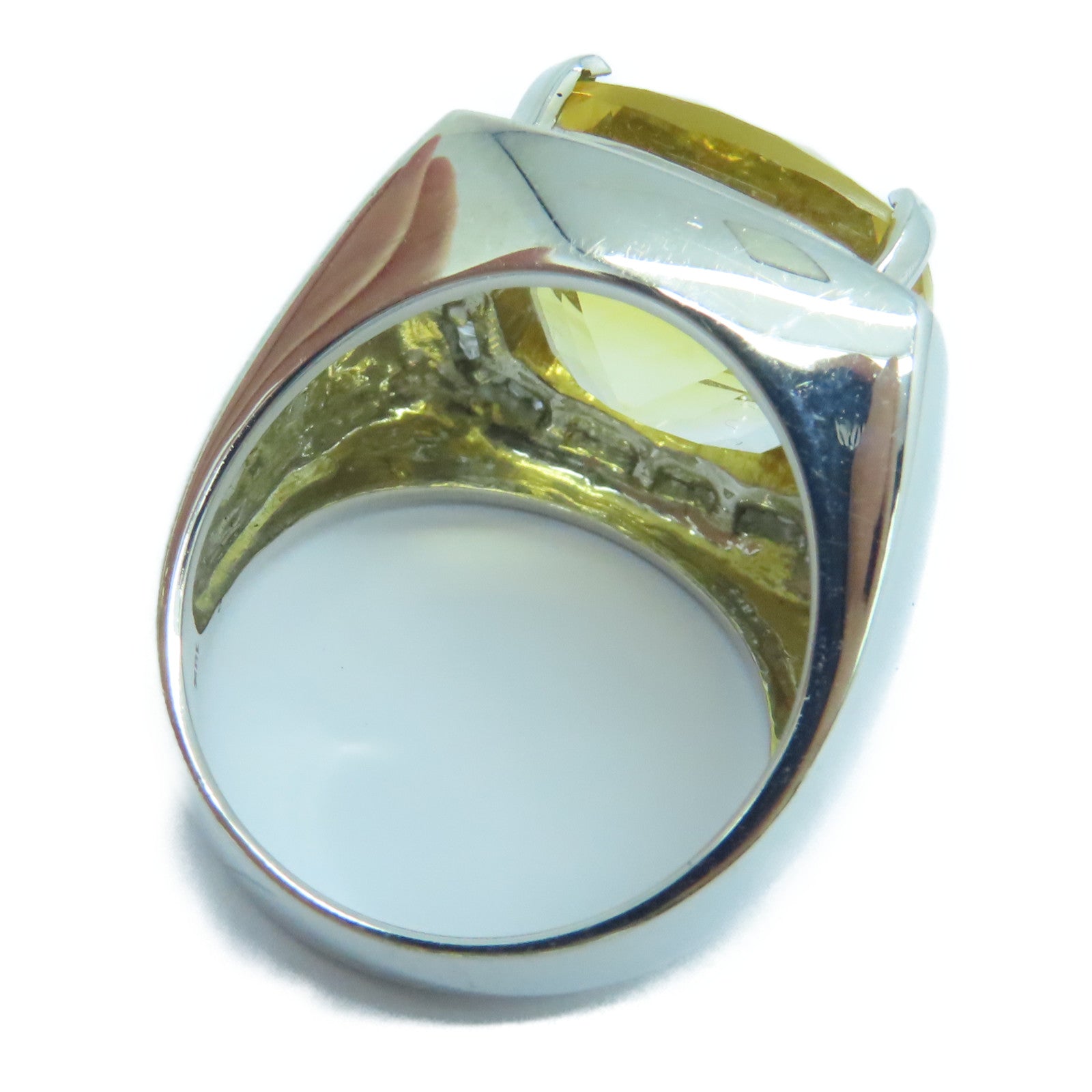 JEWELRY 18K White Gold Crystal Ring Ring US#6.5