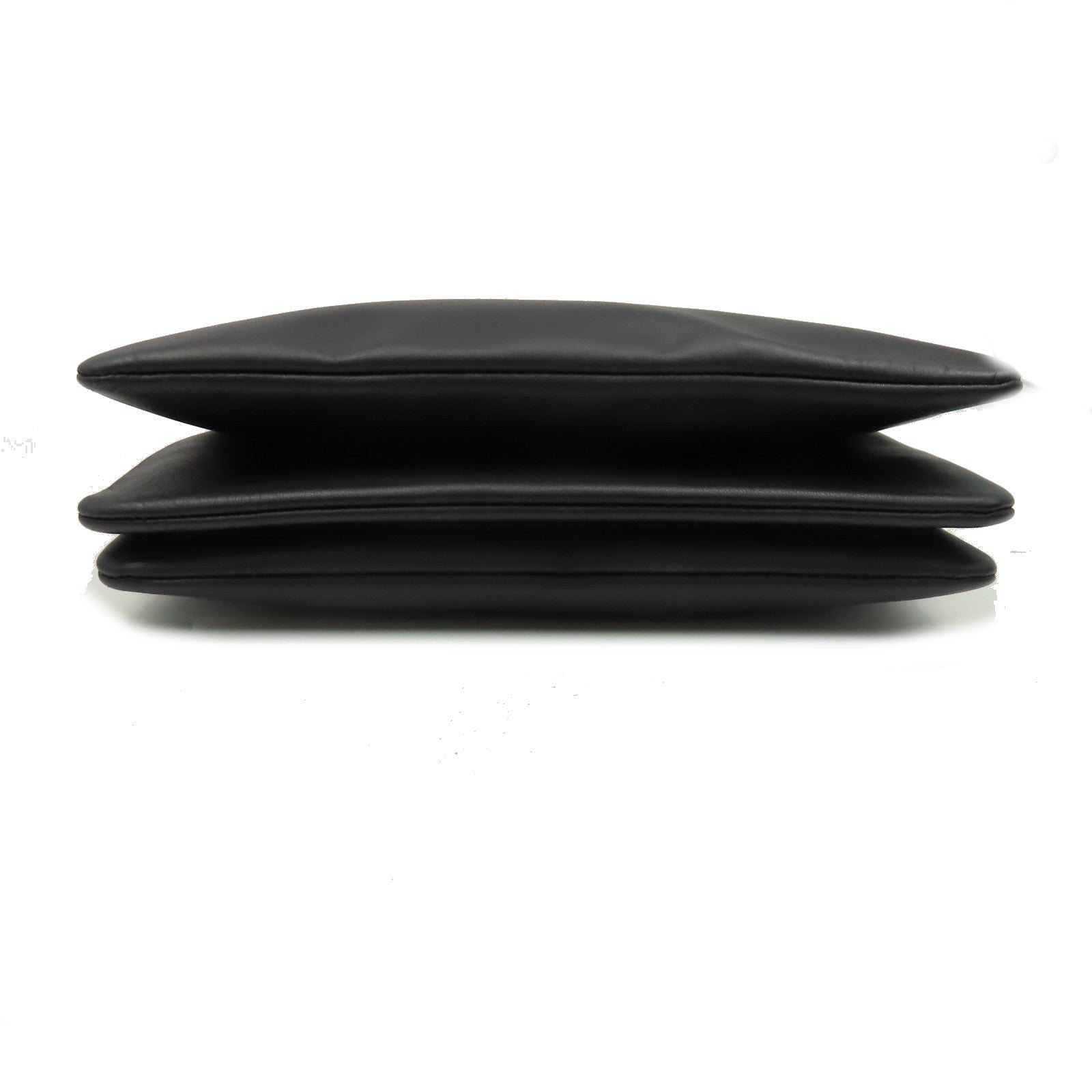 CELINE 羊皮皮革Trio Shoulder Bag肩背袋黑色