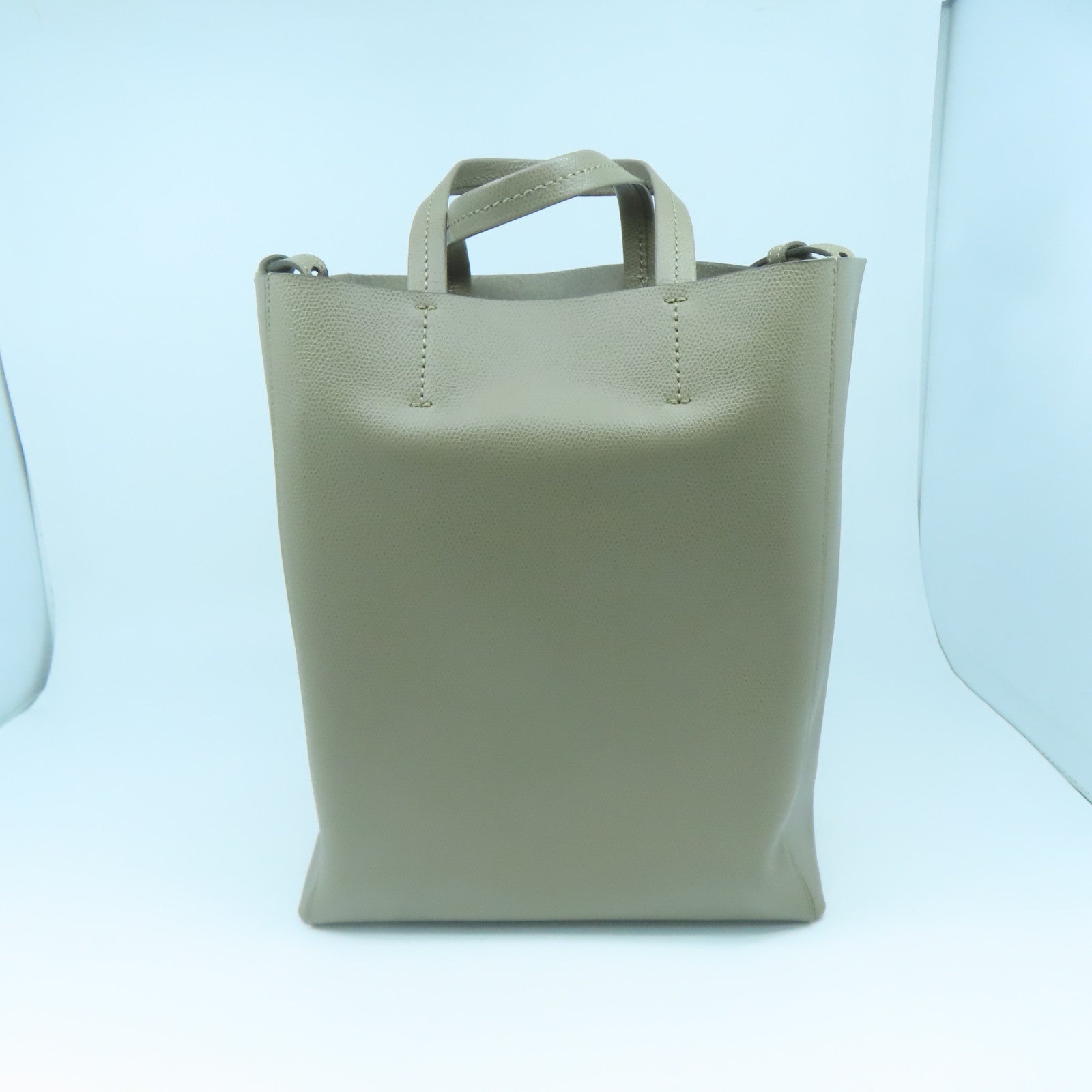 CELINE 牛皮皮革Small Cabag金扣手挽肩背两用袋灰色