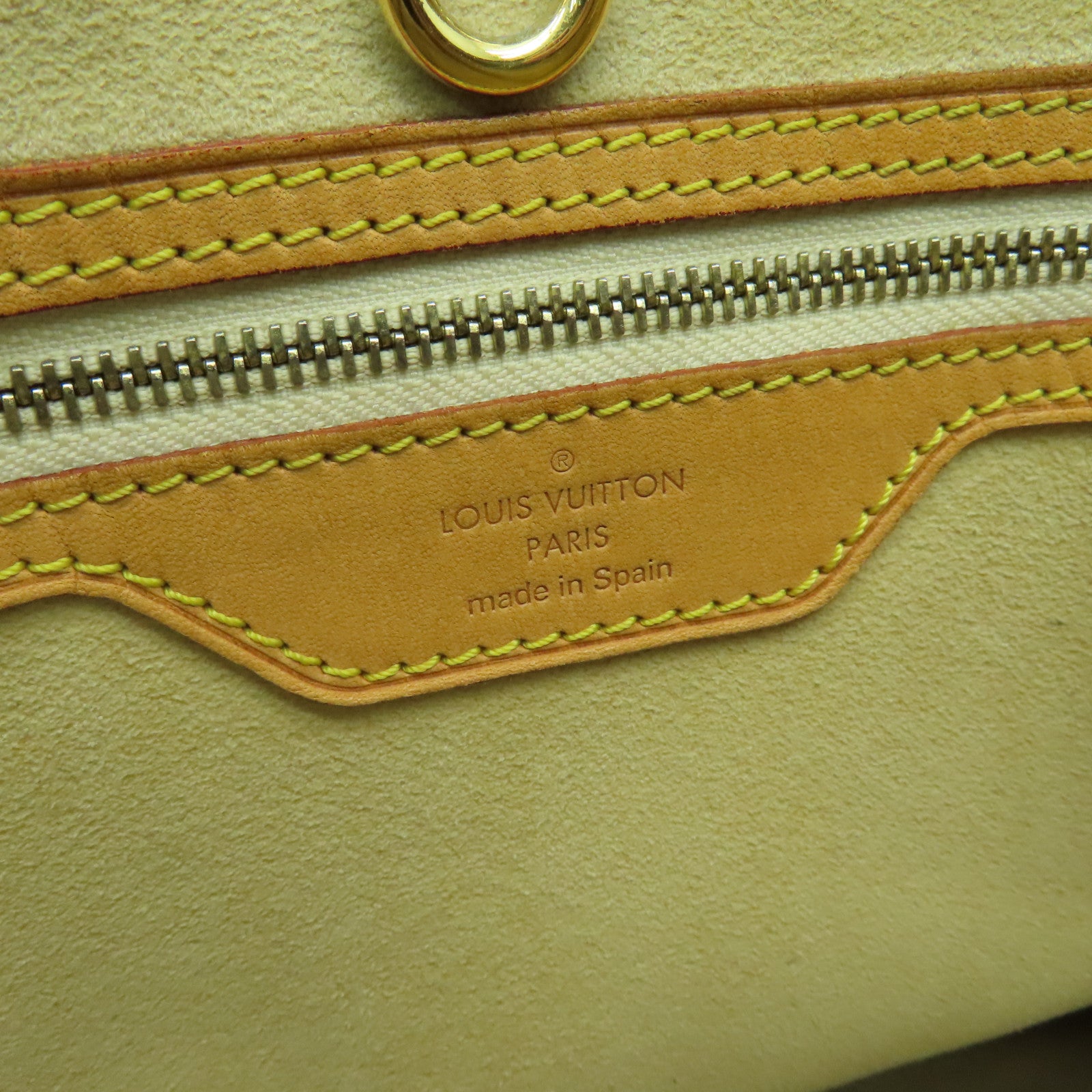 LOUIS VUITTON Damier Azur Hampstead MM金扣肩背袋白色