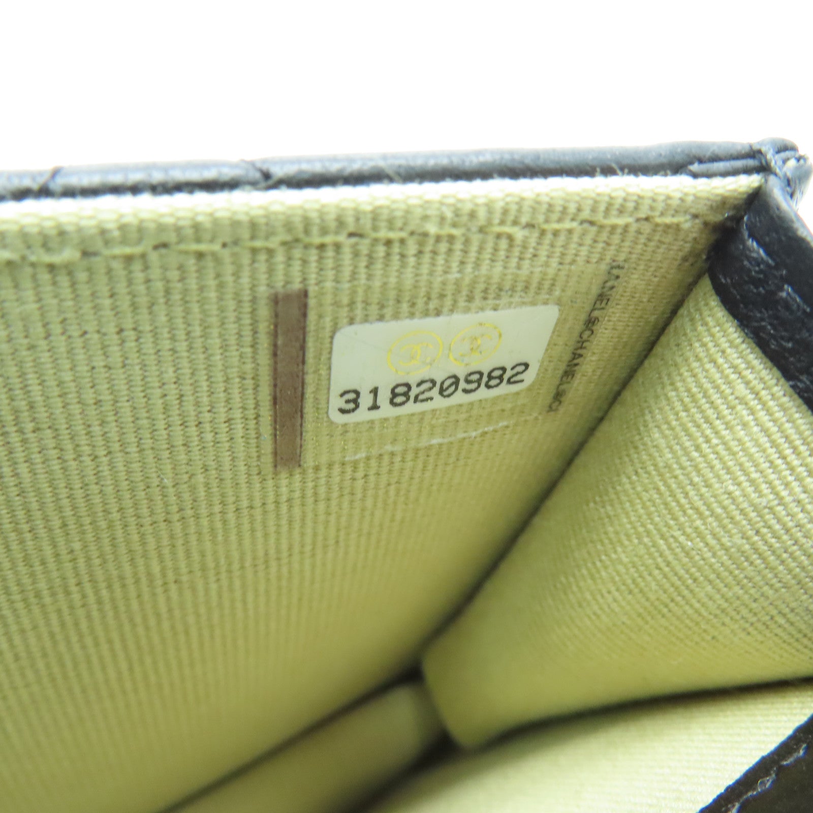 CHANEL 【激减优惠】菱格羊皮皮革Clutch With Chain肩背袋黑色
