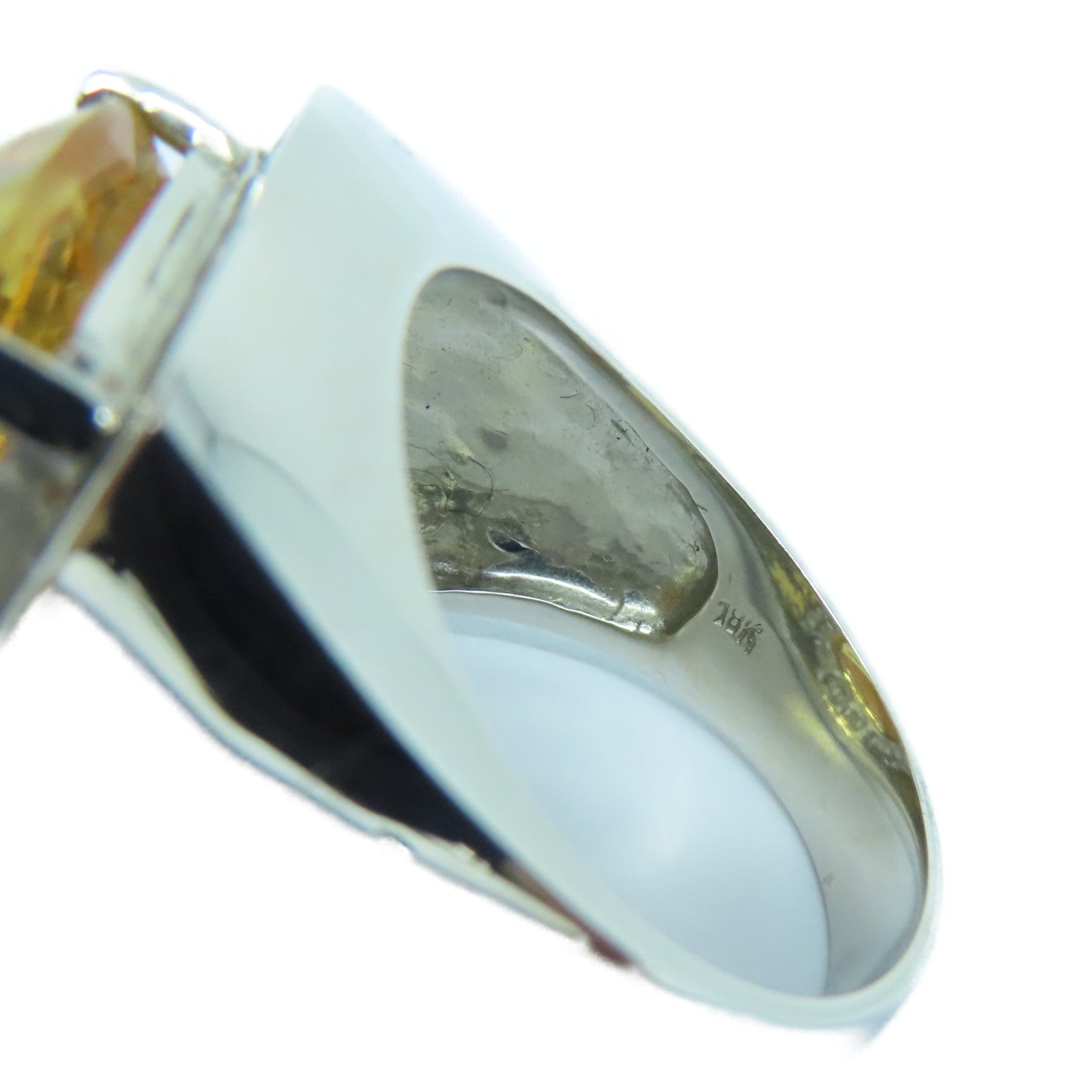 JEWELRY 18K White Gold Crystal Ring Ring US#6.5