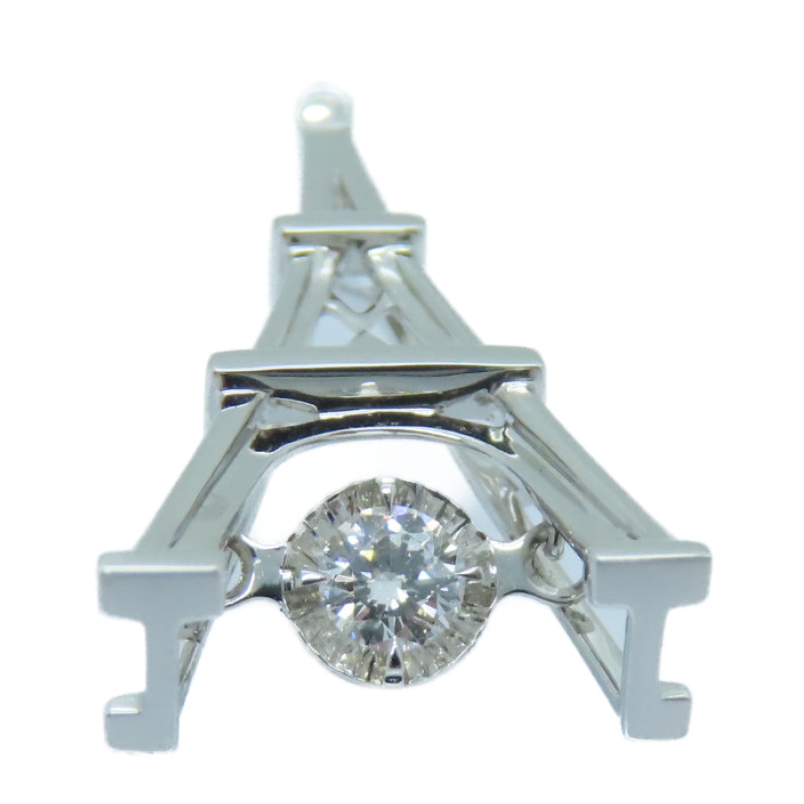 JEWELRY 18K White Gold Pendant Top Pendant Silver
