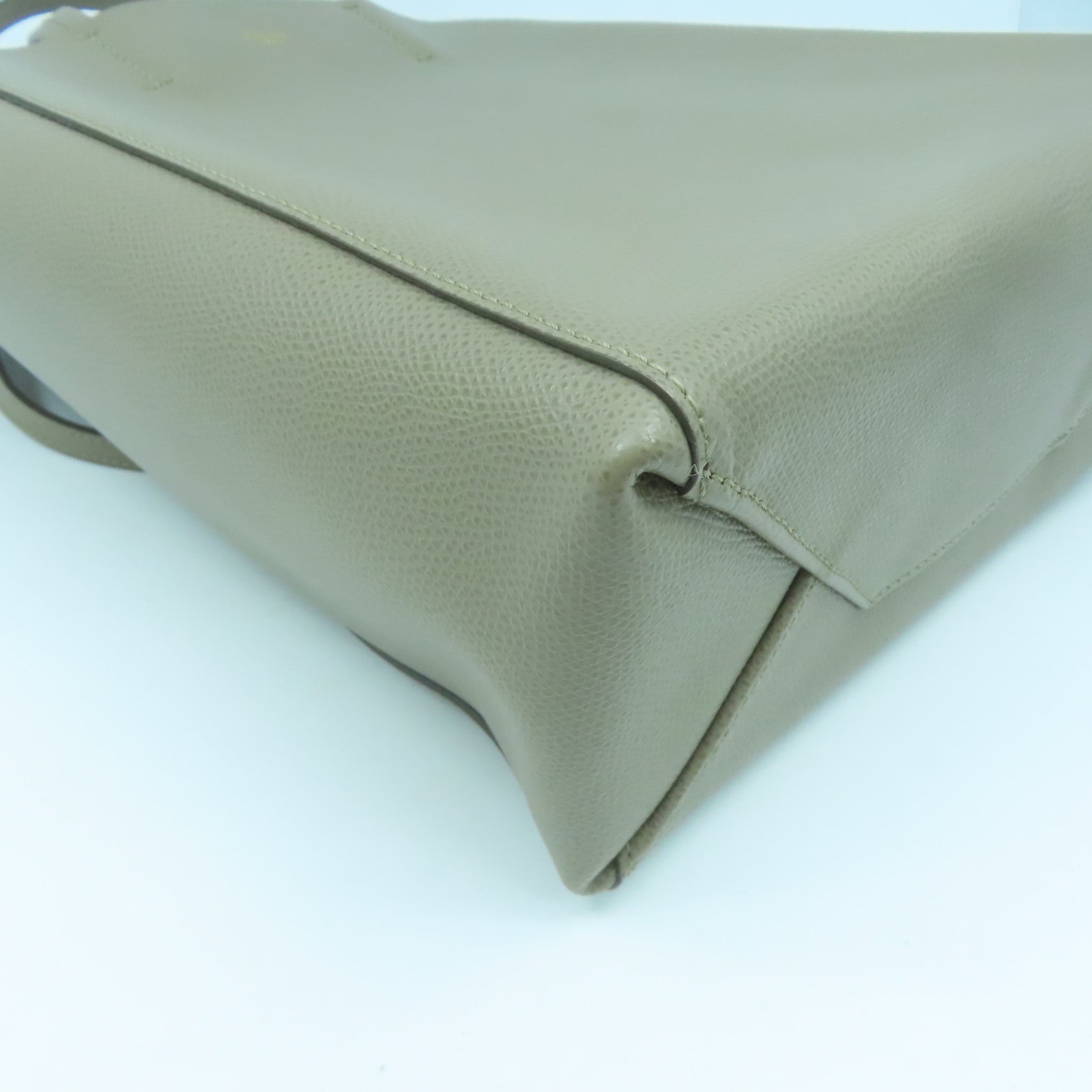 CELINE 牛皮皮革Small Cabag金扣手挽肩背两用袋灰色
