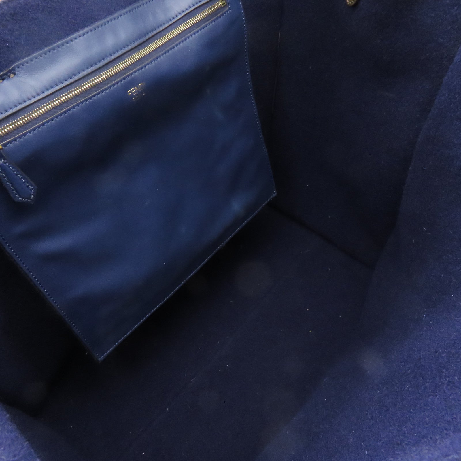 FENDI 塗層帆布Tote Bag金扣手挽袋啡色