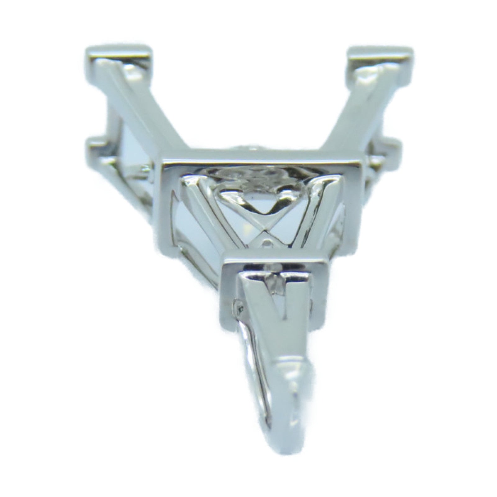 JEWELRY 18K White Gold Pendant Top Pendant Silver