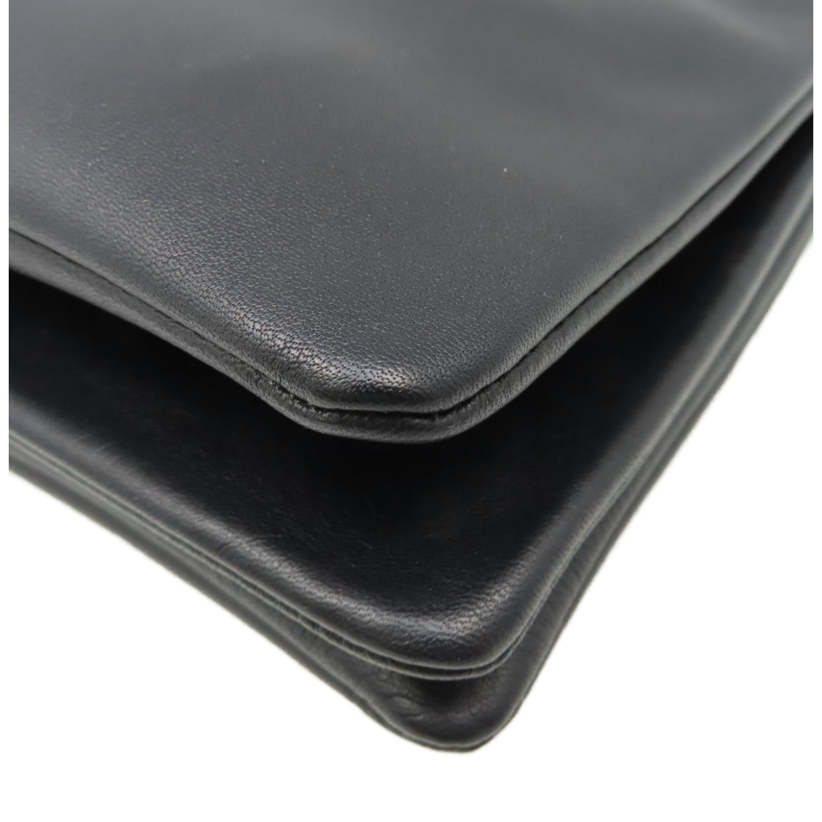 CELINE 羊皮皮革Trio Shoulder Bag肩背袋黑色