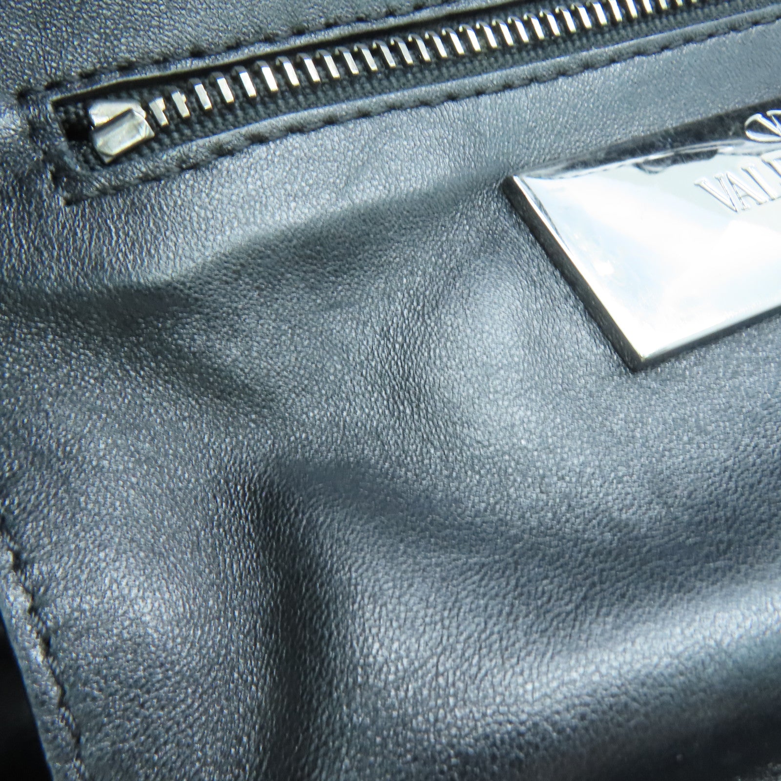 Valentino 牛皮皮革Shoulder Bag手挽肩背两用袋黑色