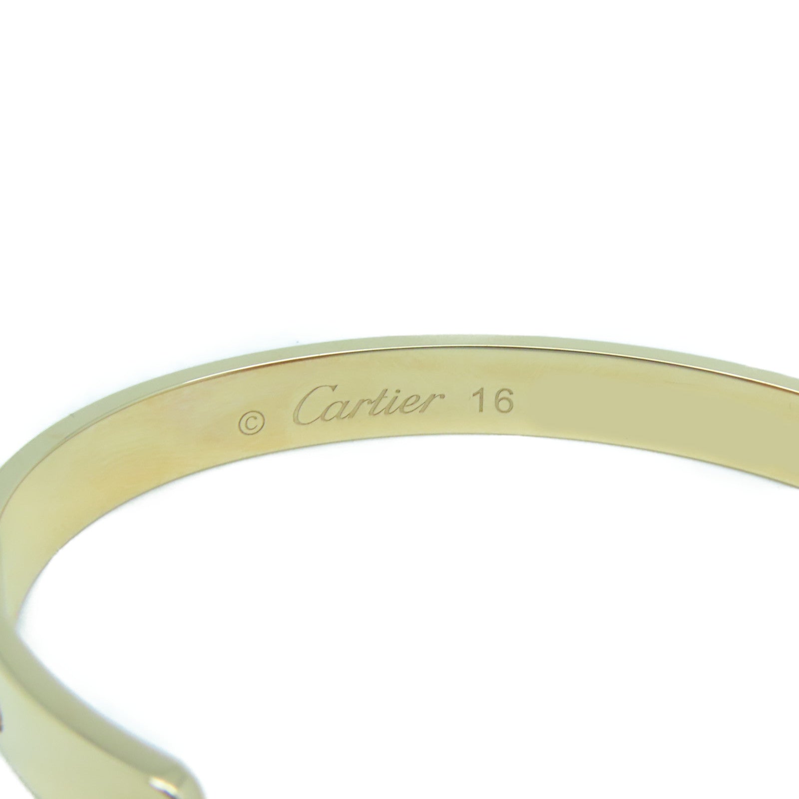 CARTIER 18K玫瑰金Love Bracelet手鐲金色