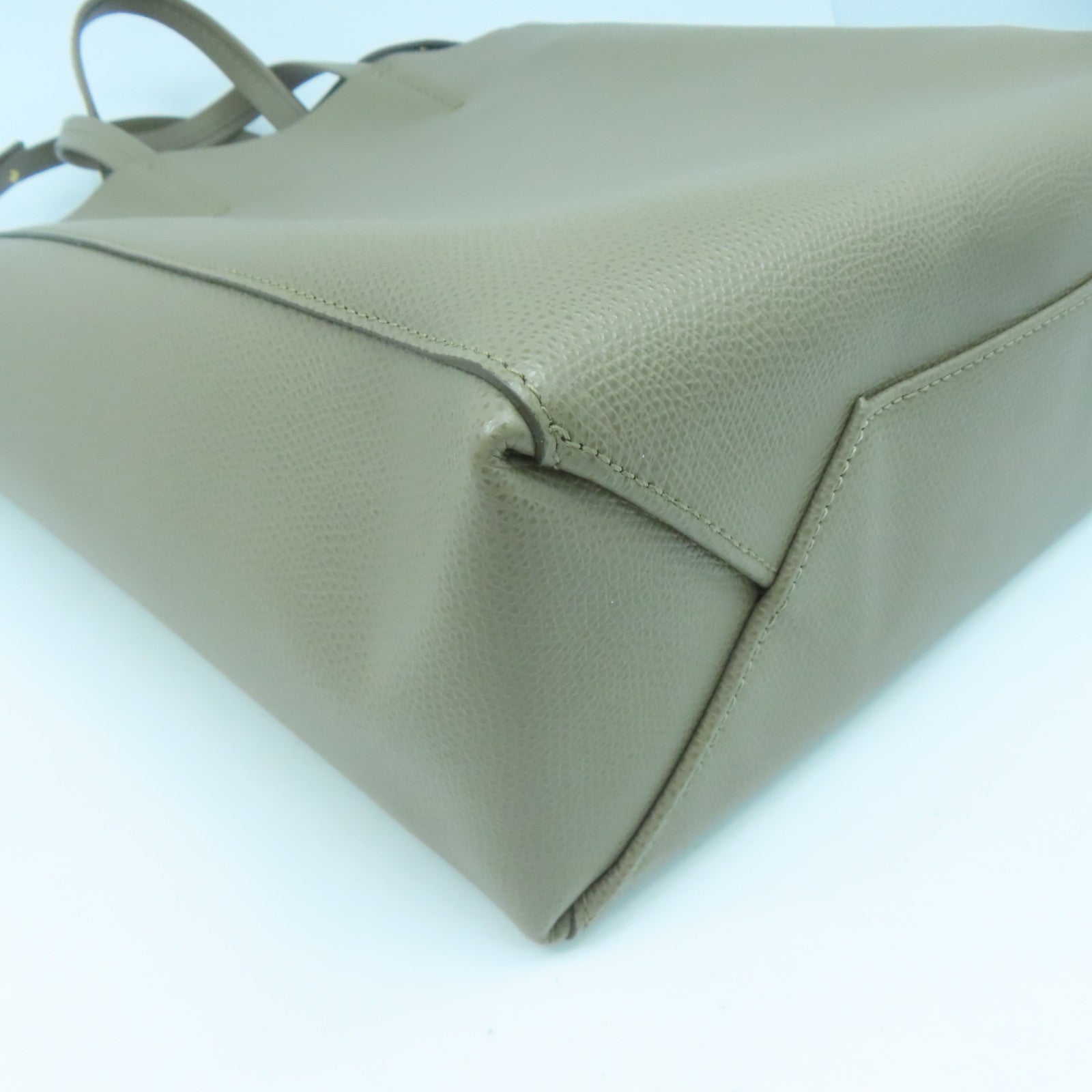 CELINE 牛皮皮革Small Cabag金扣手挽肩背两用袋灰色