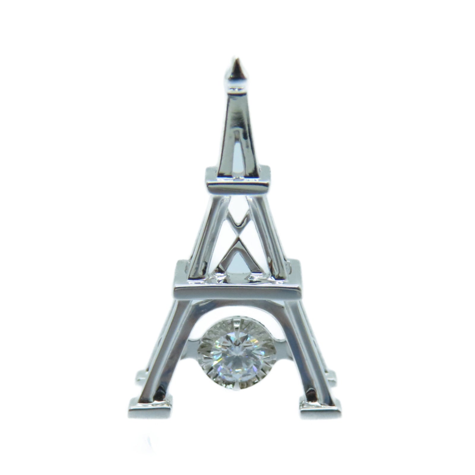 JEWELRY 18K White Gold Pendant Top Pendant Silver