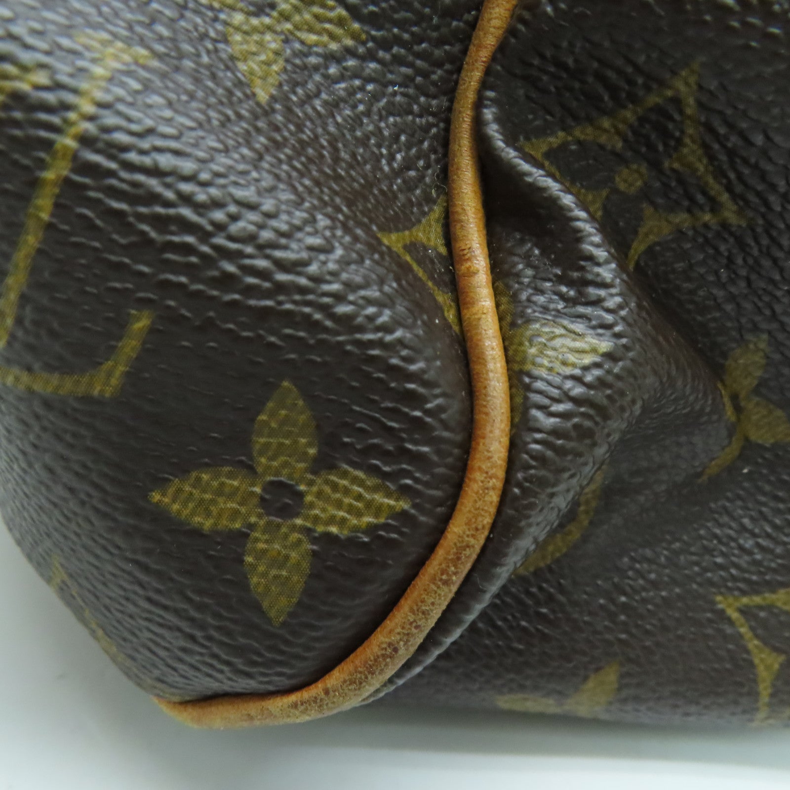 LOUIS VUITTON 【激减优惠】Monogram Tivoli PM金扣手挽袋啡色