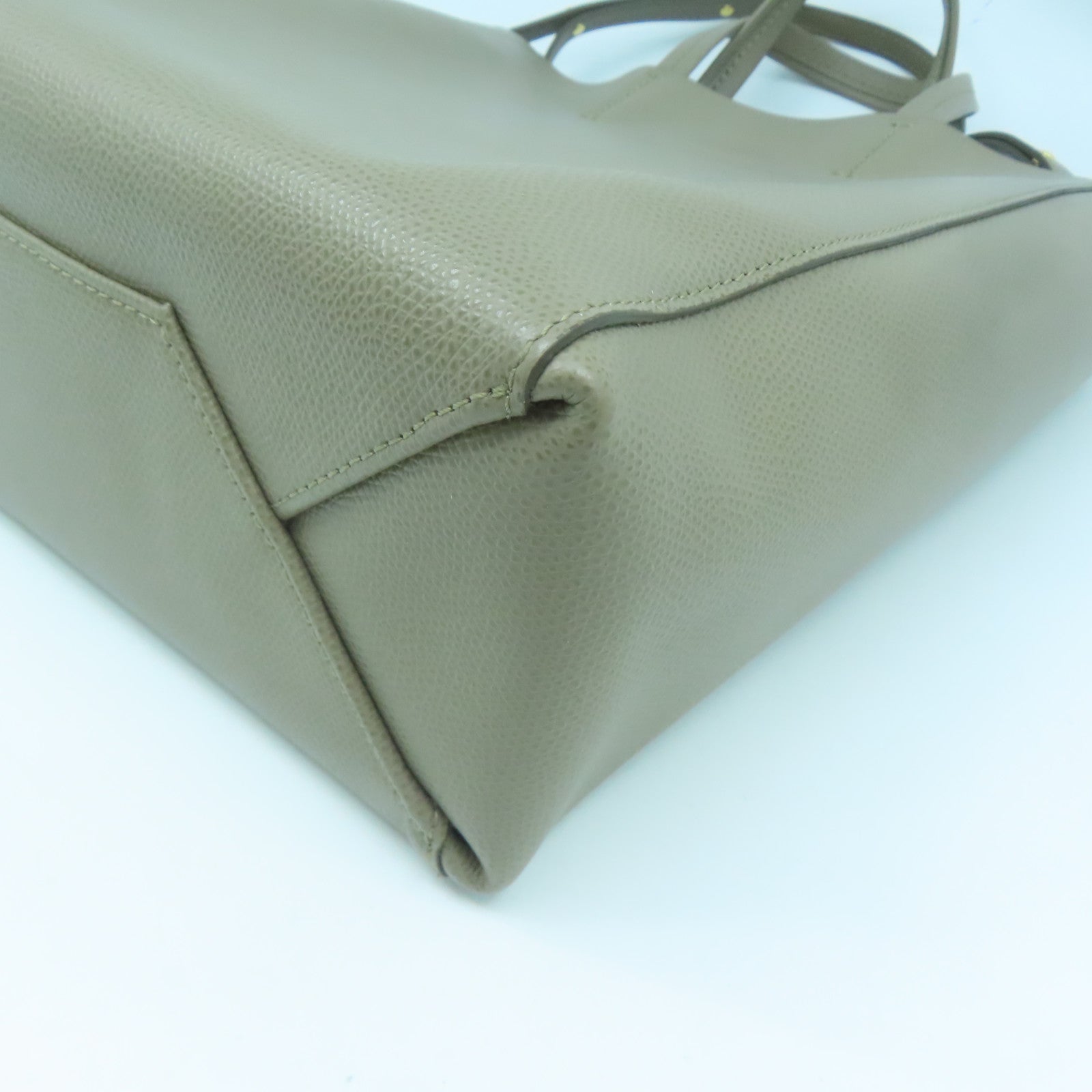 CELINE 牛皮皮革Small Cabag金扣手挽肩背两用袋灰色