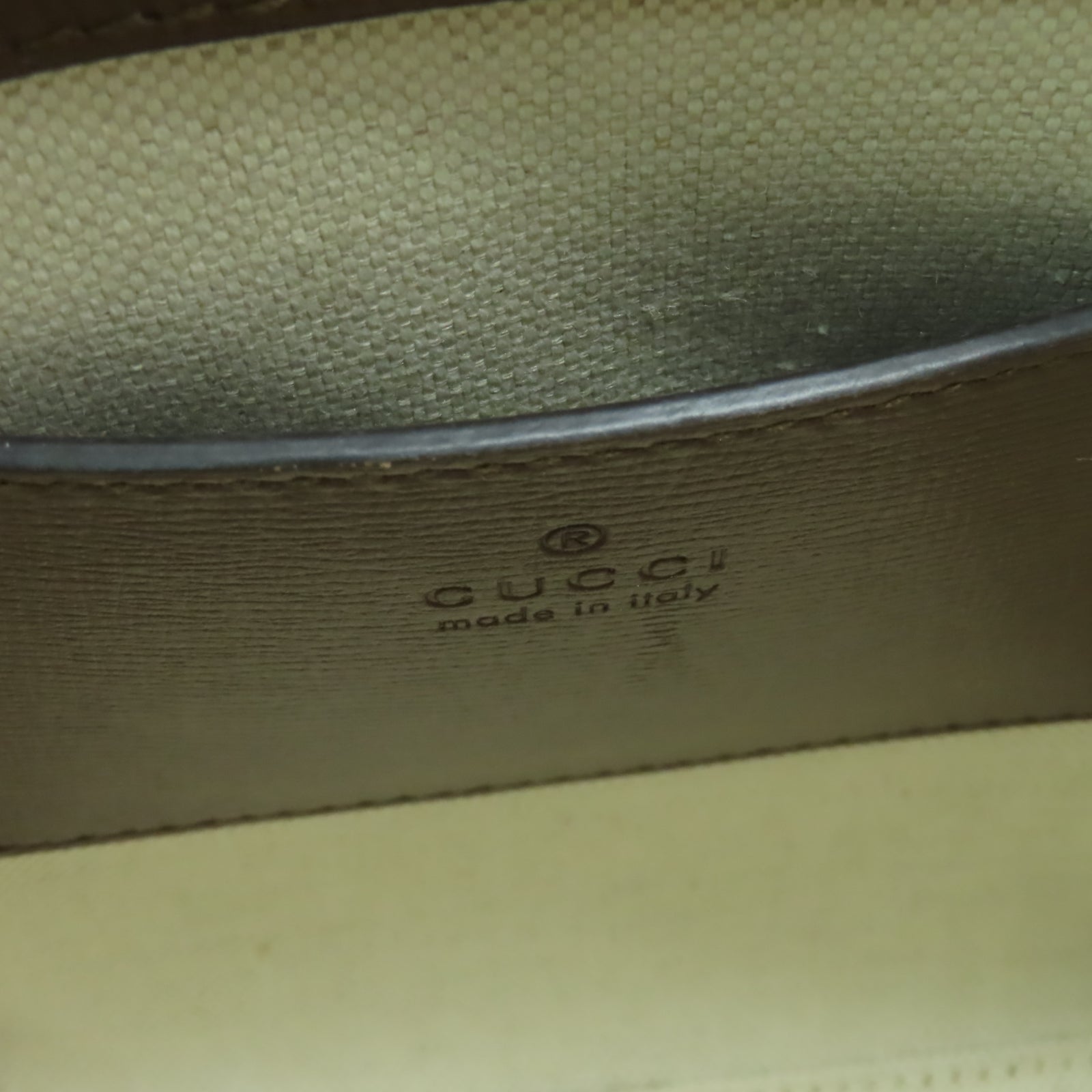 GUCCI 塗層帆布/牛皮皮革2 Way Shoulder手挽肩背兩用袋啡色