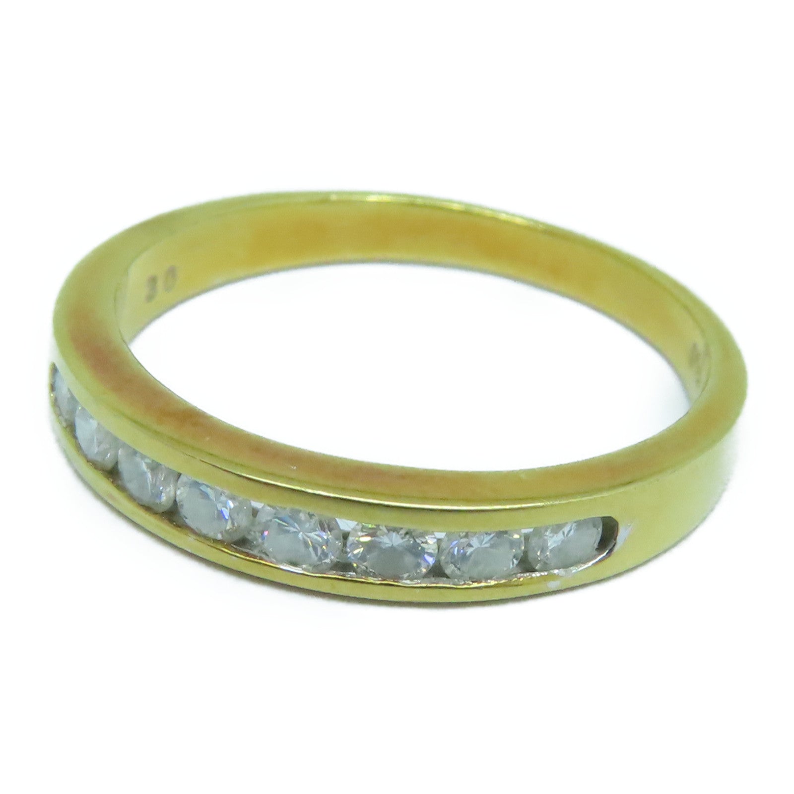 JEWELRY 18K Gold Diamond Ring0.30ct Diamond Ring US#5.5