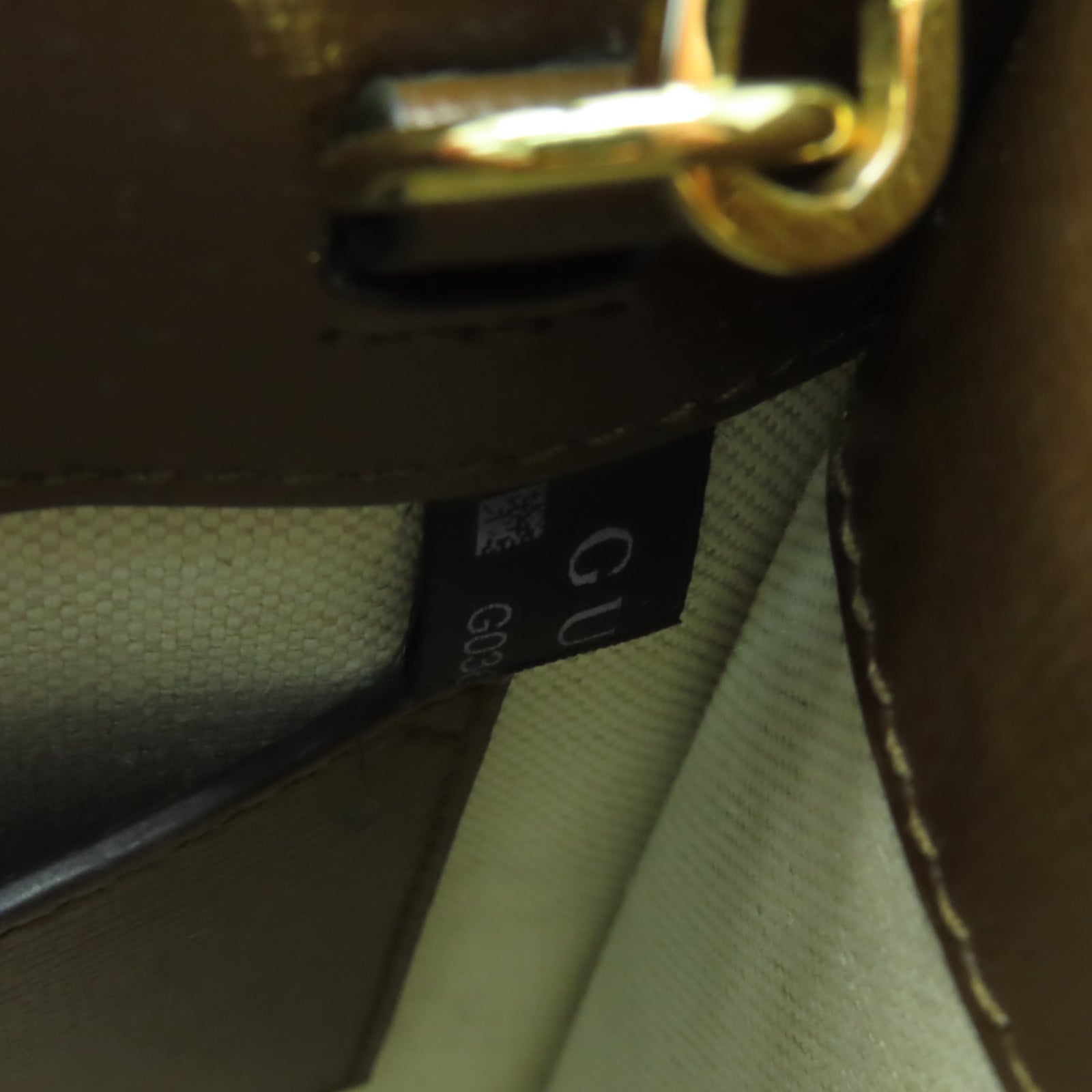 GUCCI 塗層帆布/牛皮皮革2 Way Shoulder手挽肩背兩用袋啡色
