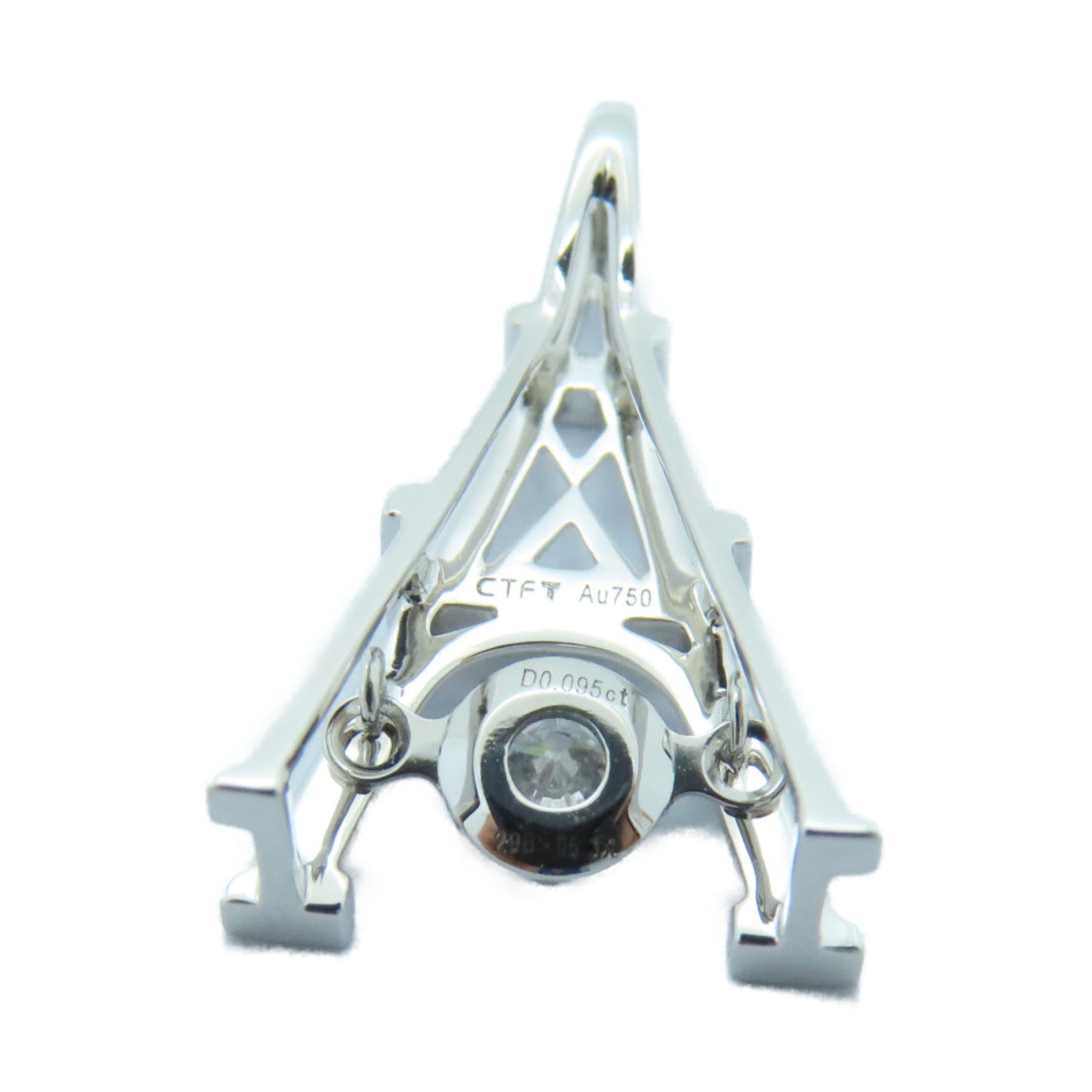 JEWELRY 18K White Gold Pendant Top Pendant Silver