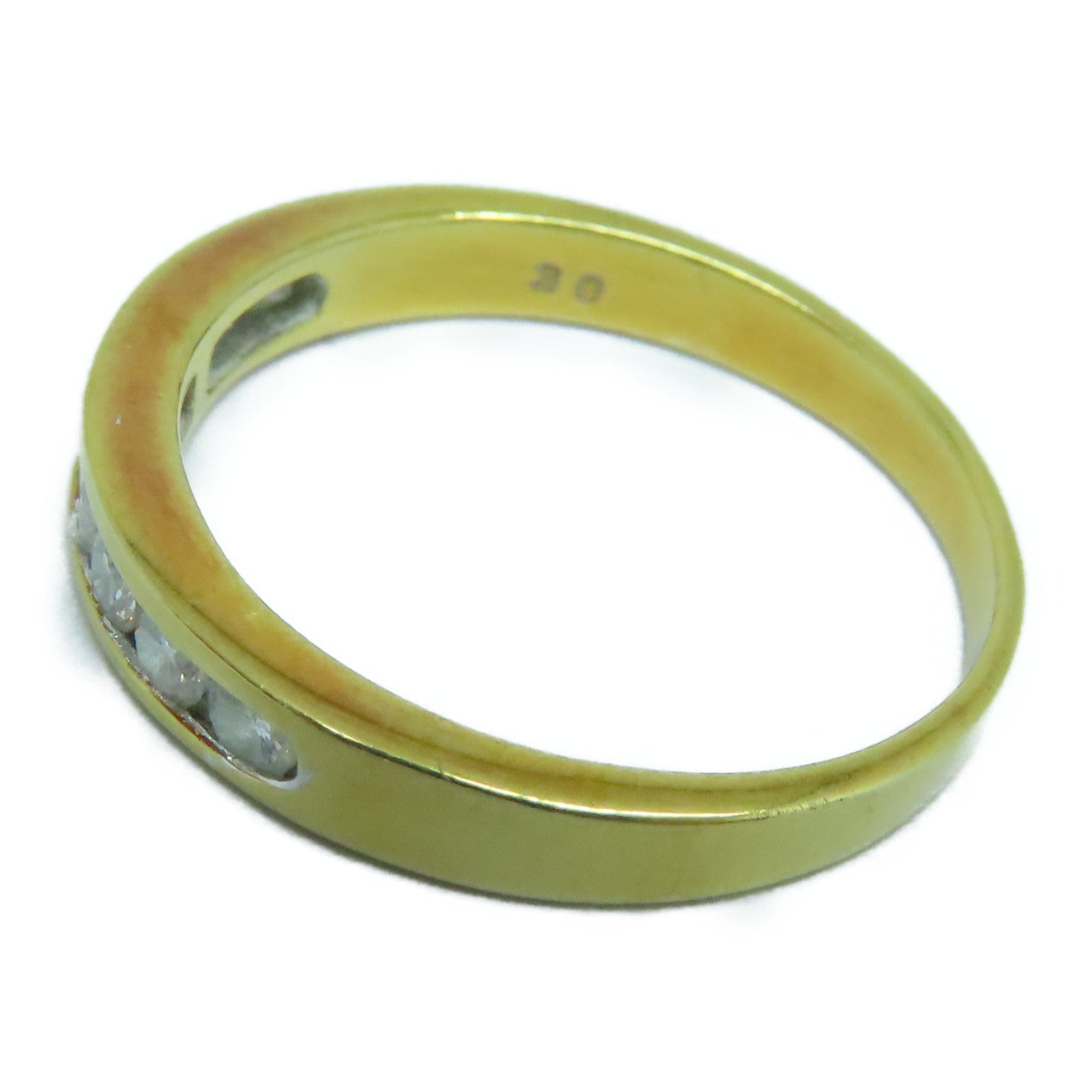 JEWELRY 18K Gold Diamond Ring0.30ct Diamond Ring US#5.5