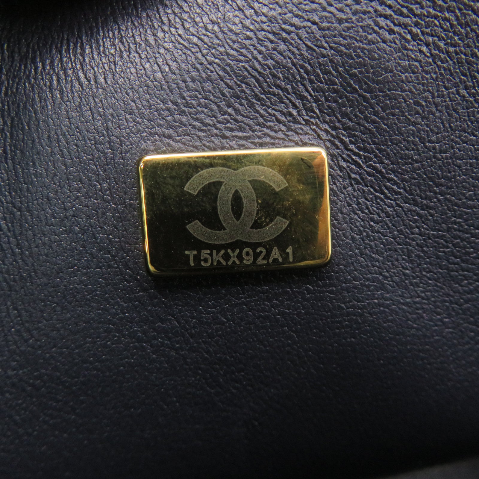 CHANEL 菱格羊皮皮革Classic Chain Shoulder Bag金扣链带肩背袋宝蓝色