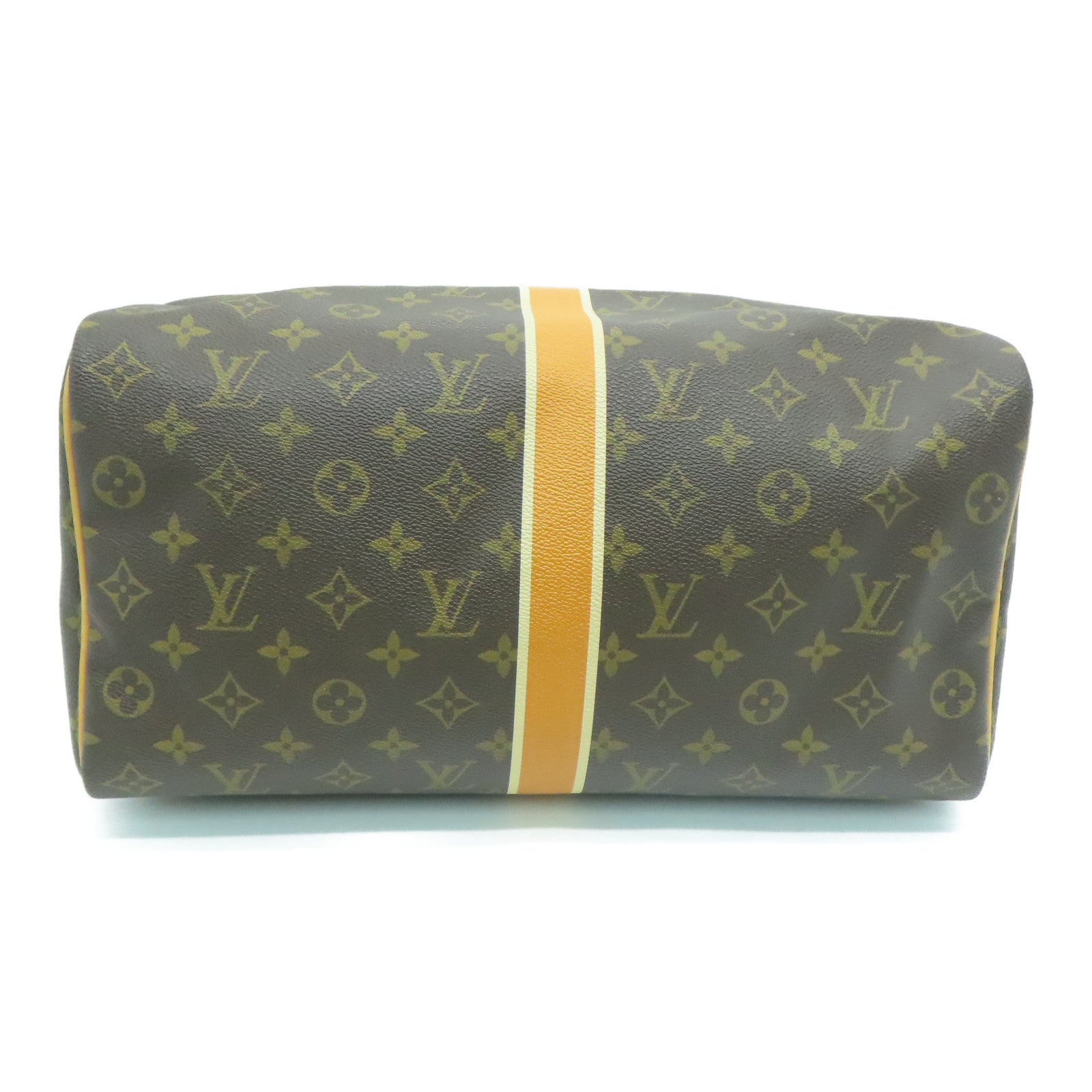 LOUIS VUITTON Monogram Speedy 35 My LV Heritage HandBag金扣手挽袋啡色