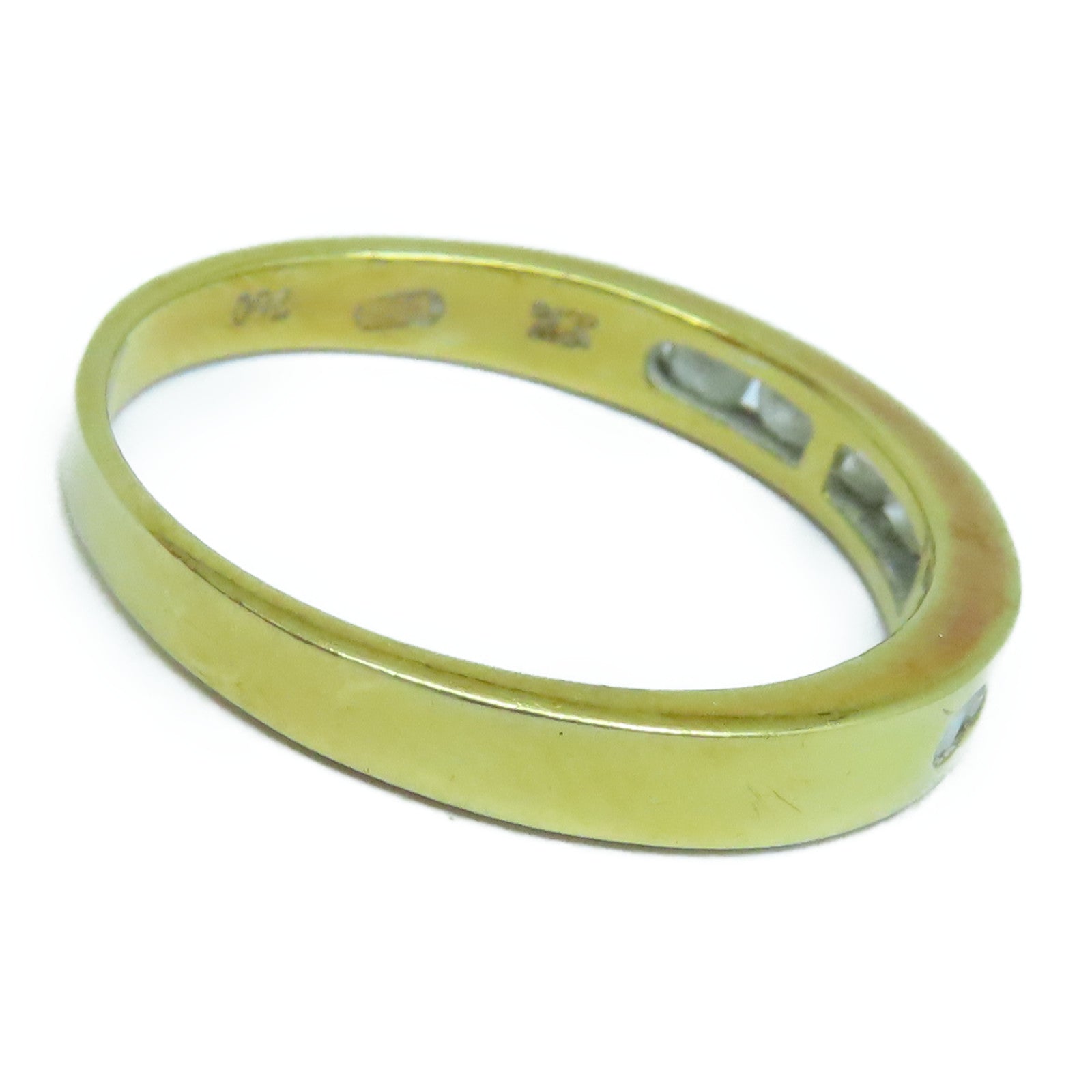 JEWELRY 18K Gold Diamond Ring0.30ct Diamond Ring US#5.5