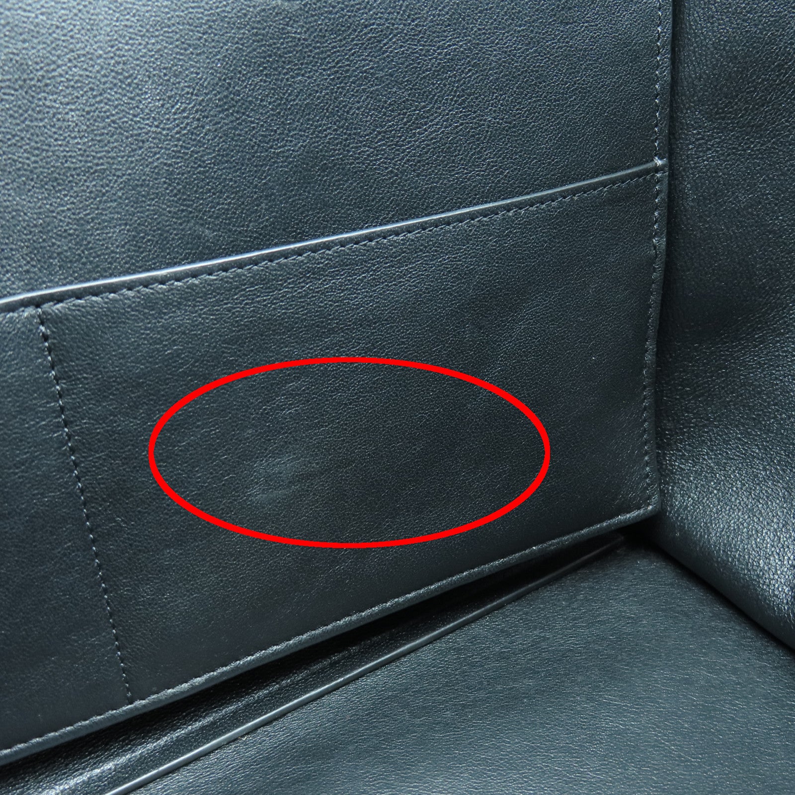CELINE 牛皮皮革Trapeze银扣手挽肩背两用袋黑色