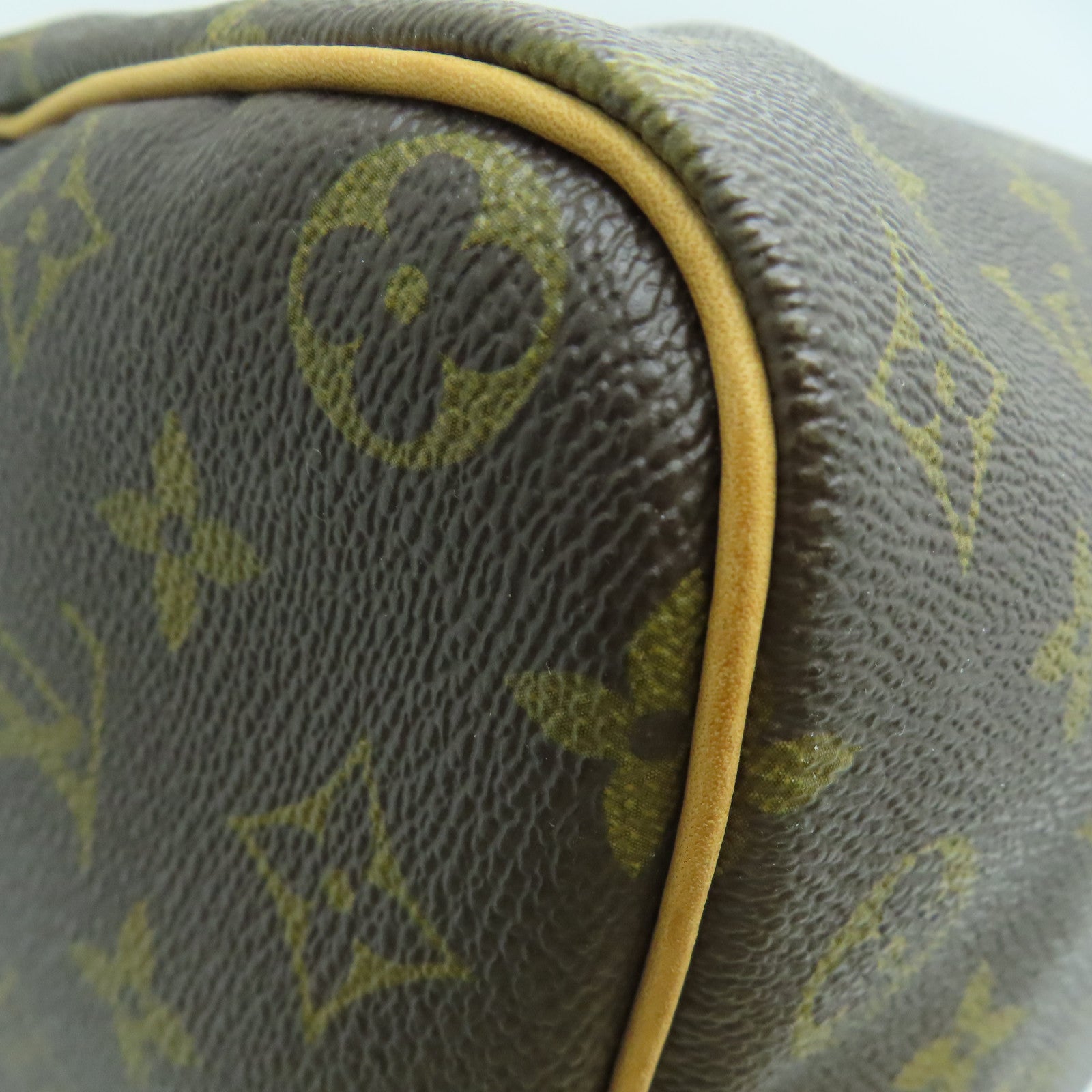 LOUIS VUITTON Monogram Speedy 35 My LV Heritage HandBag金扣手挽袋啡色