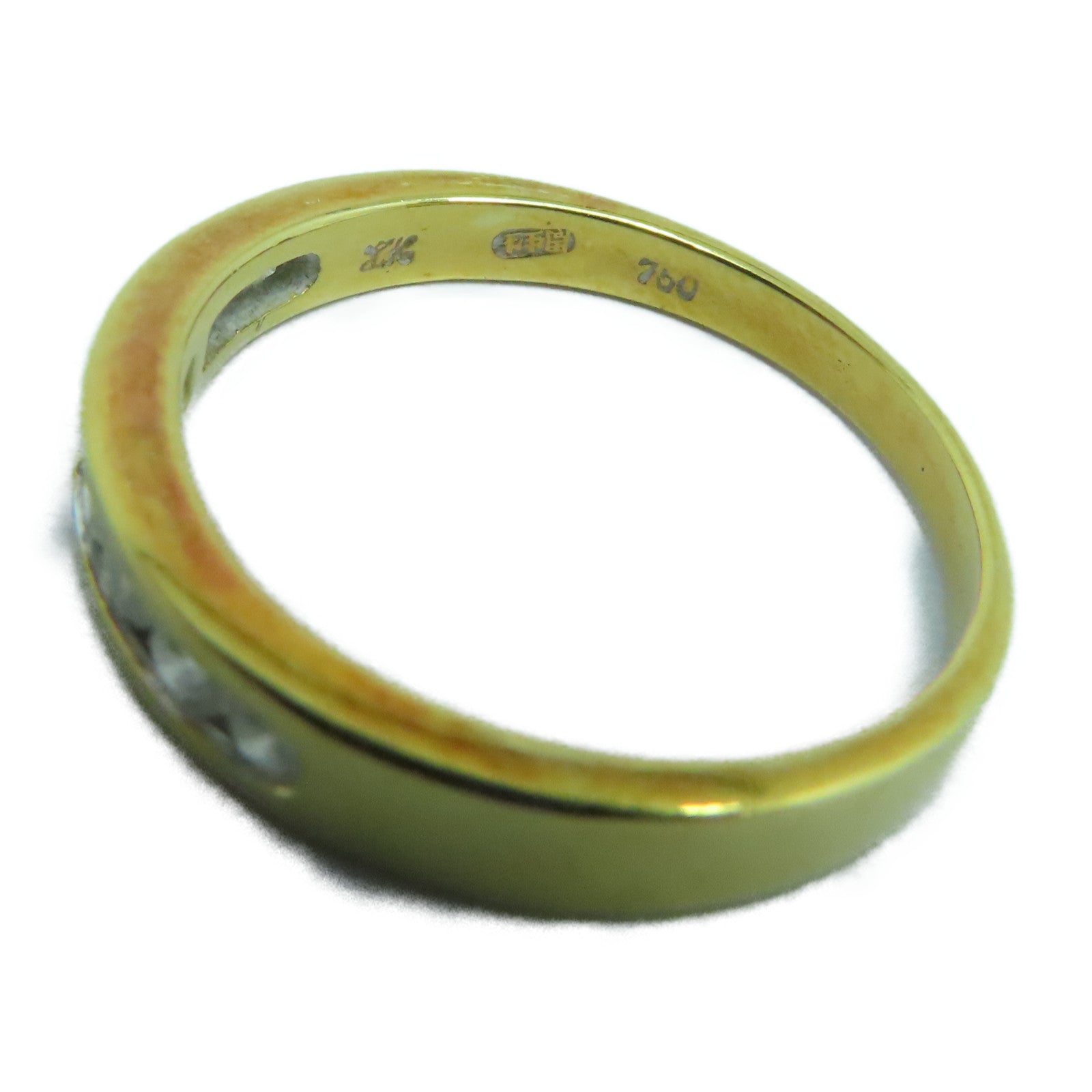 JEWELRY 18K Gold Diamond Ring0.30ct Diamond Ring US#5.5