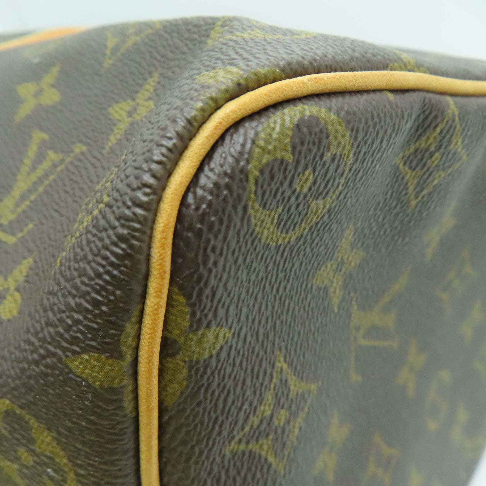 LOUIS VUITTON Monogram Speedy 35 My LV Heritage HandBag金扣手挽袋啡色