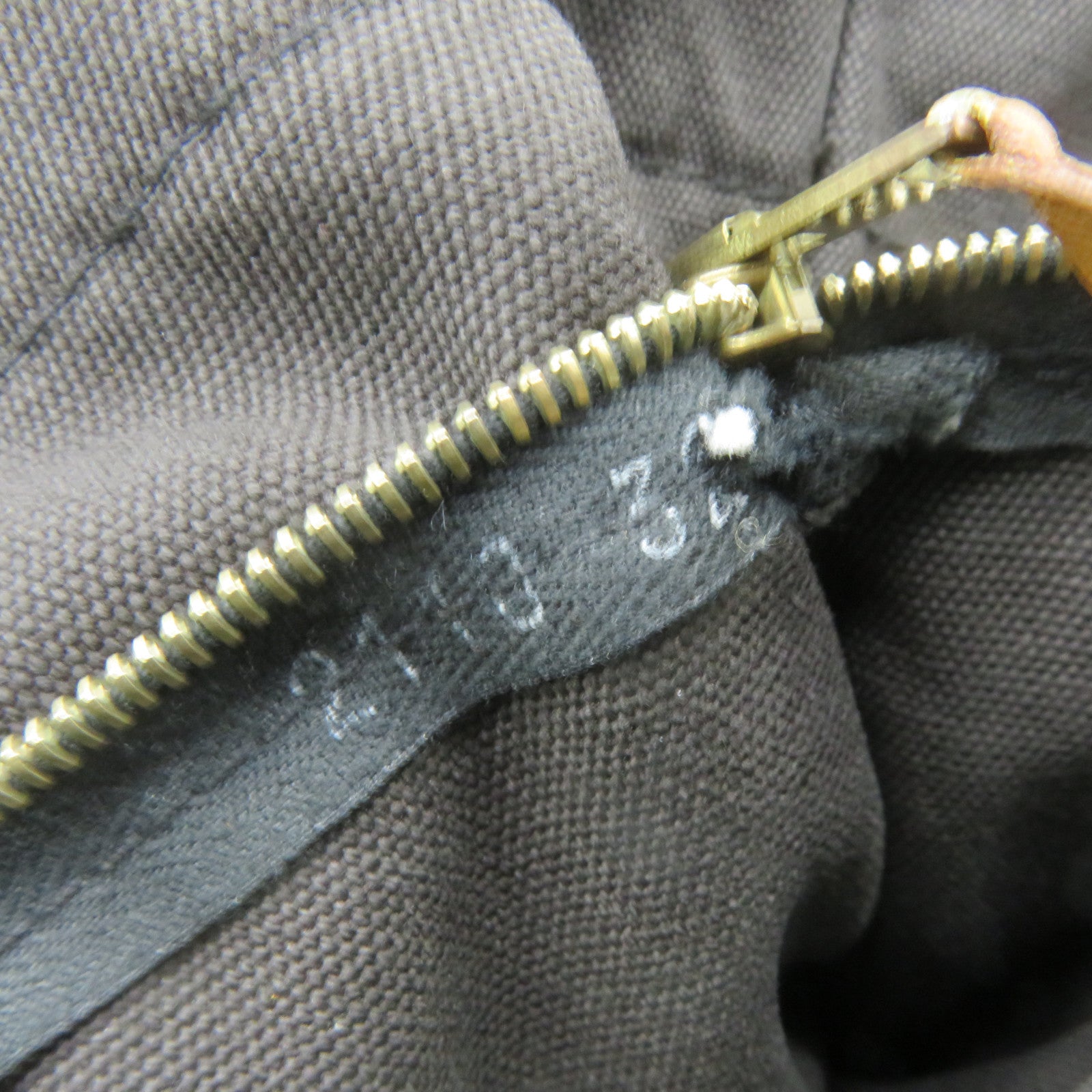 HERMES Canvas Tote Bag Silver Buckle Handle Bag Black