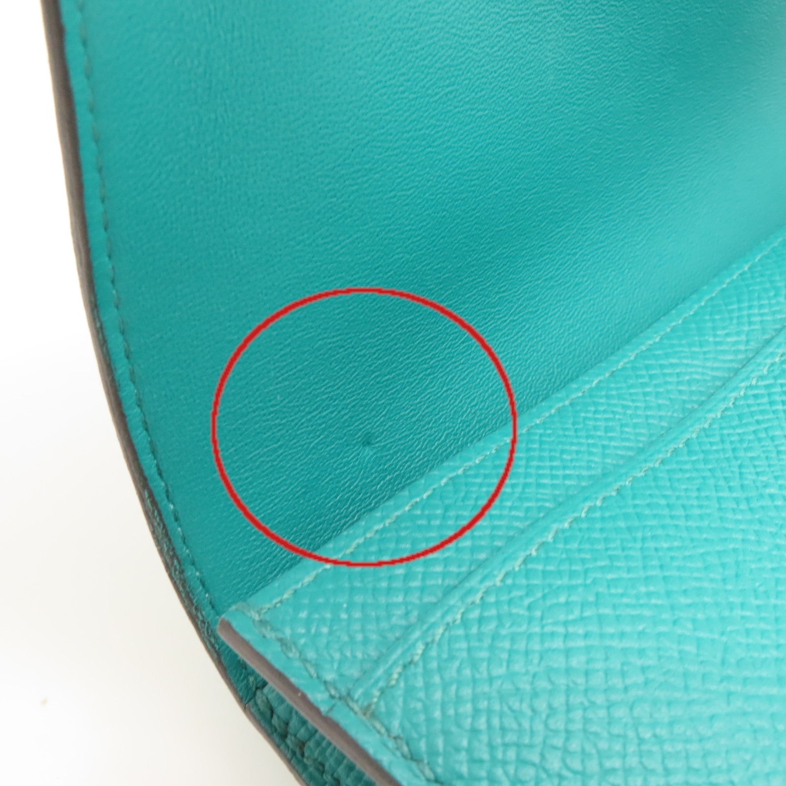 HERMES Epsom皮革Constance Long Wallet銀扣長錢包Menthe薄荷綠色