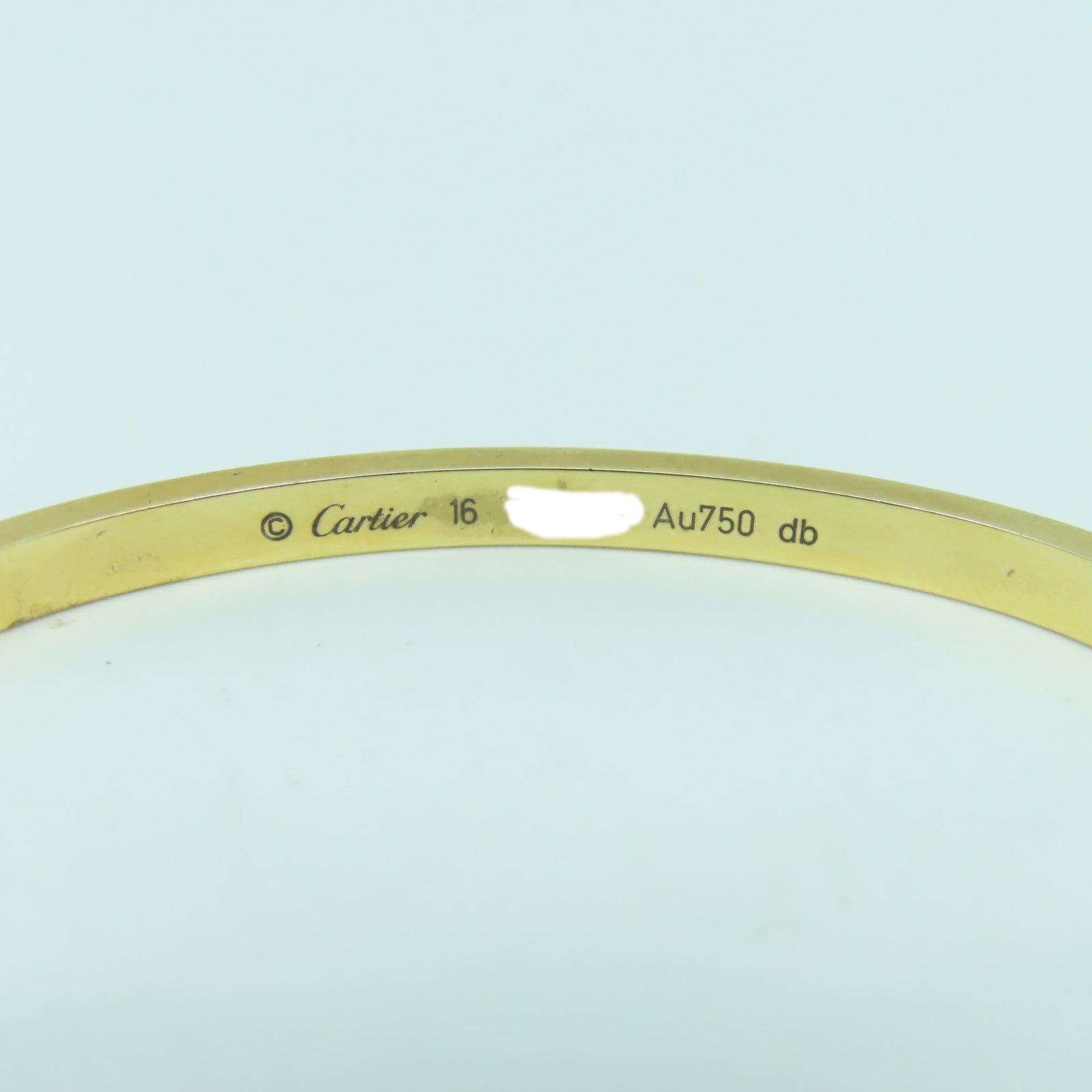 CARTIER 18K玫瑰金Mini Love Bangle手鐲Cartier#16/#15cm