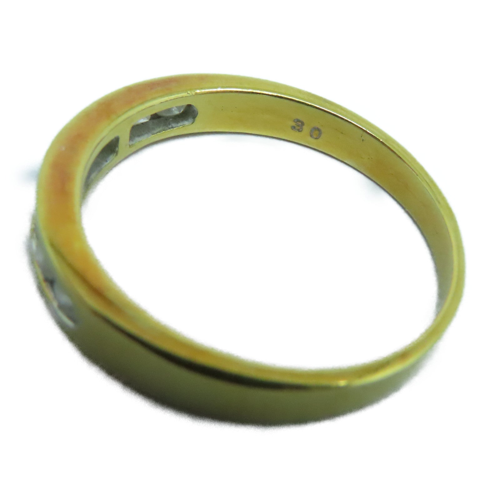 JEWELRY 18K Gold Diamond Ring0.30ct Diamond Ring US#5.5