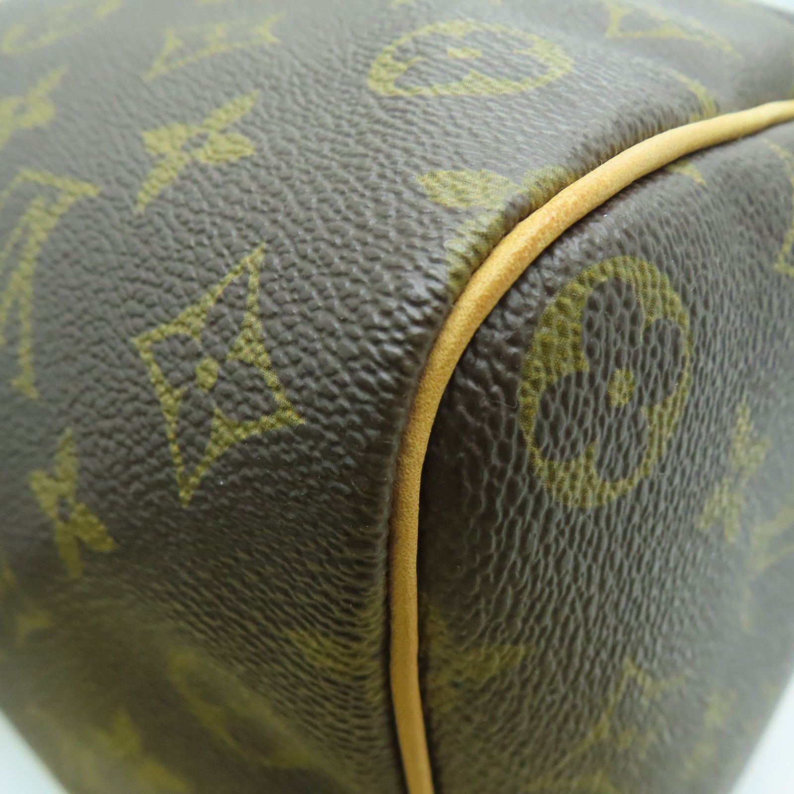 LOUIS VUITTON Monogram Speedy 35 My LV Heritage HandBag金扣手挽袋啡色