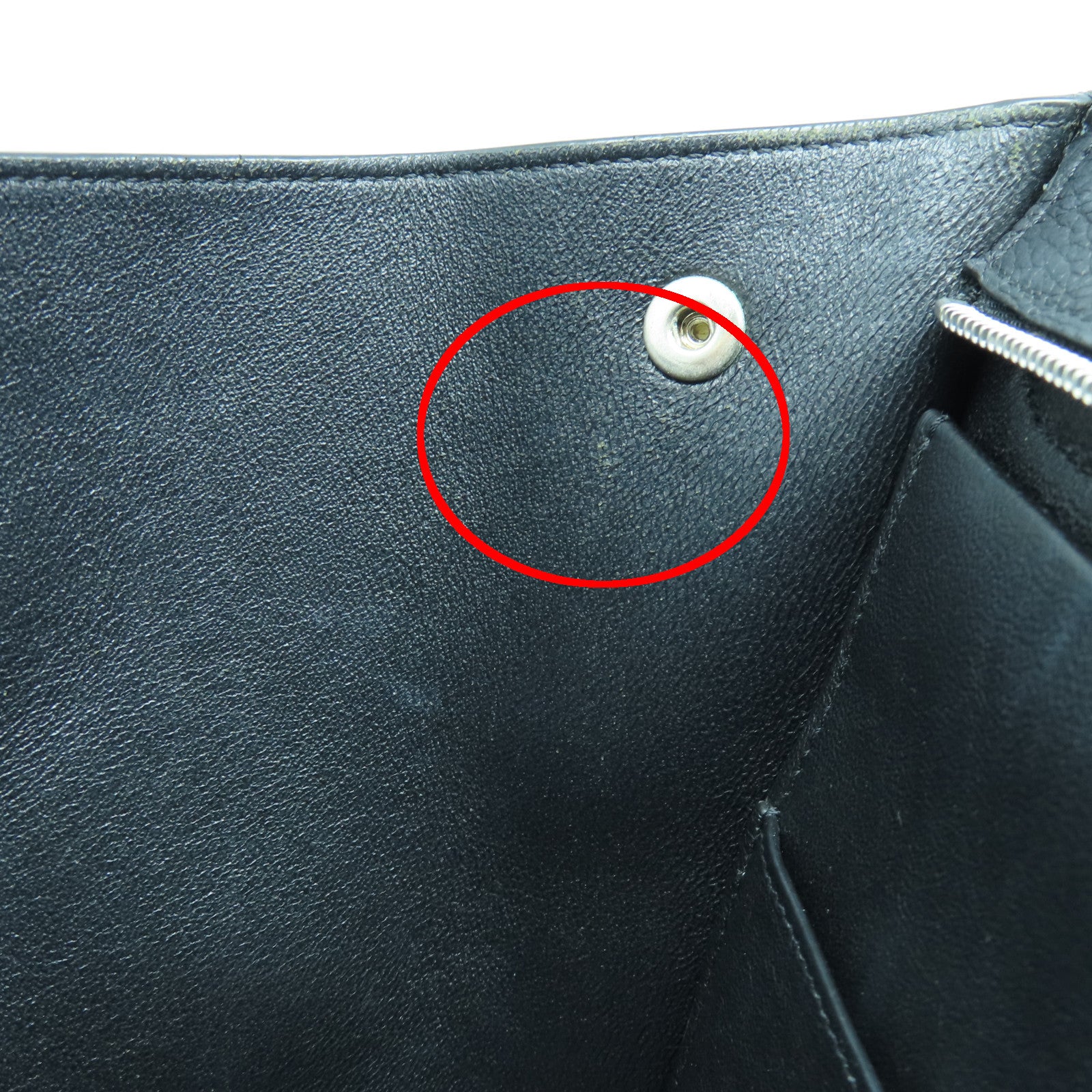 CELINE 牛皮皮革Trapeze银扣手挽肩背两用袋黑色