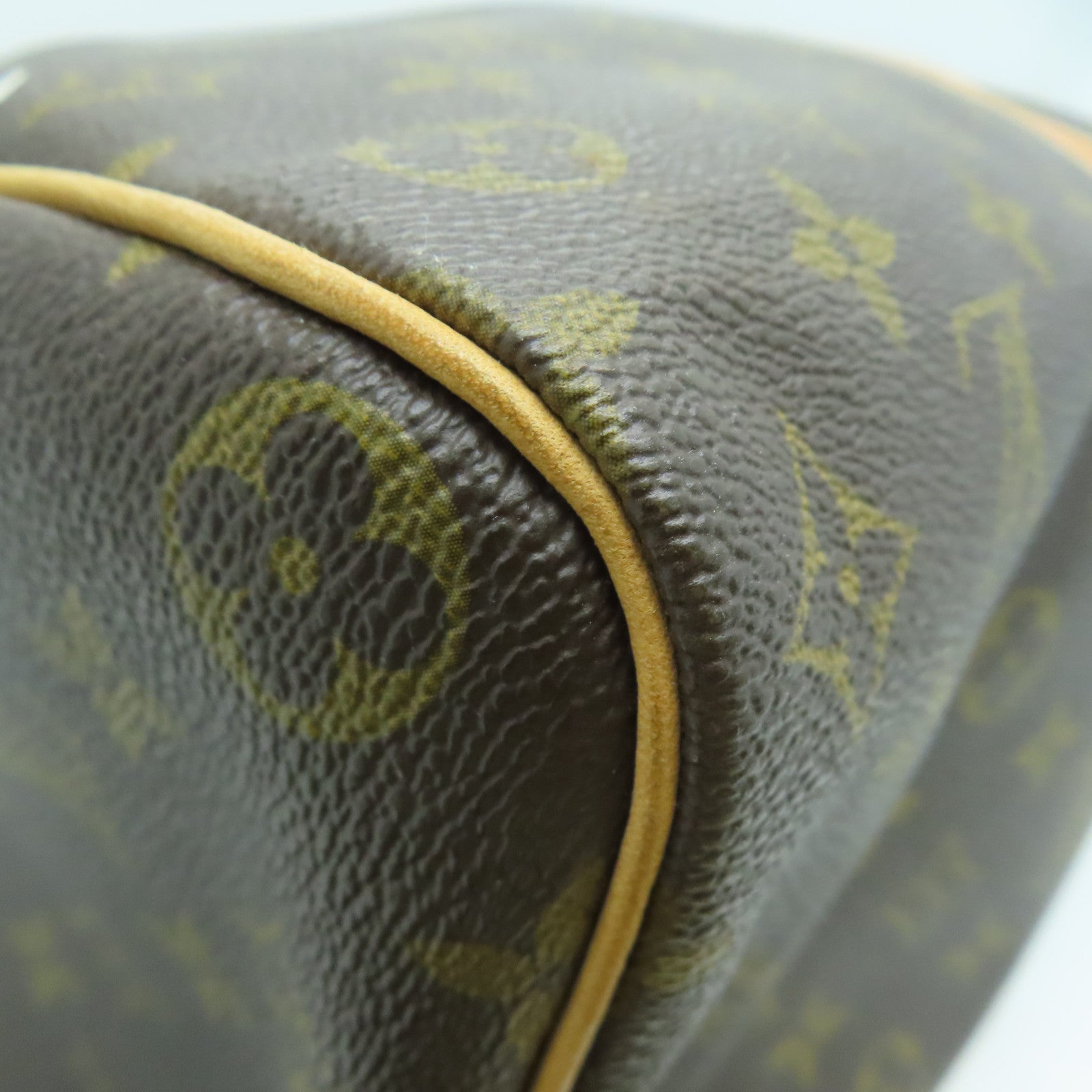 LOUIS VUITTON Monogram Speedy 35 My LV Heritage HandBag金扣手挽袋啡色