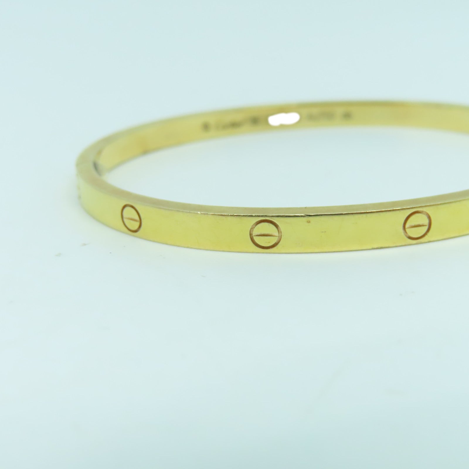 CARTIER 18K玫瑰金Mini Love Bangle手鐲Cartier#16/#15cm